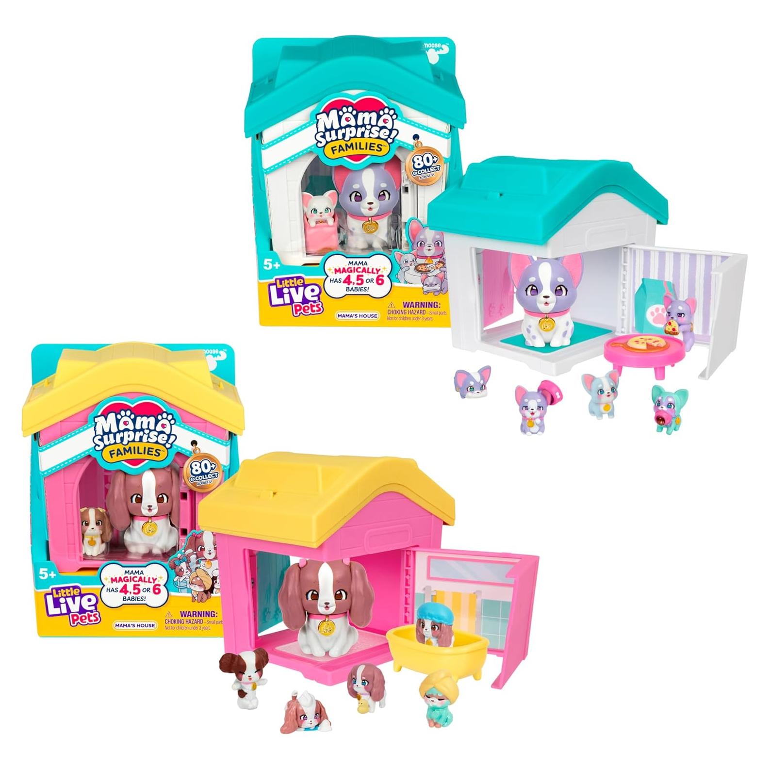 Conjunto de Juego Casa de Perros Little Live Pets Frenchie y Spaniel