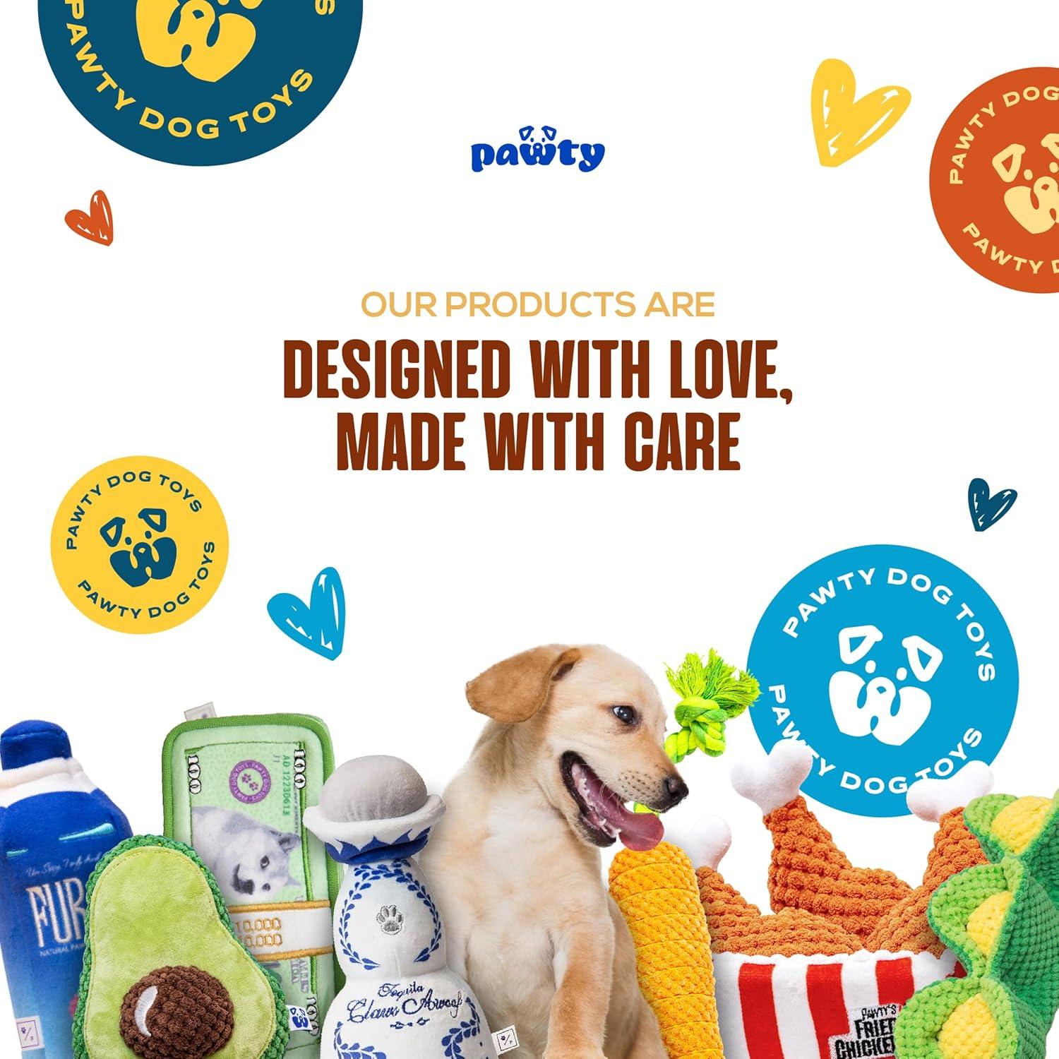 Juguete Interactivo para Perros Pawty Hueso de Cumpleaños Blanco