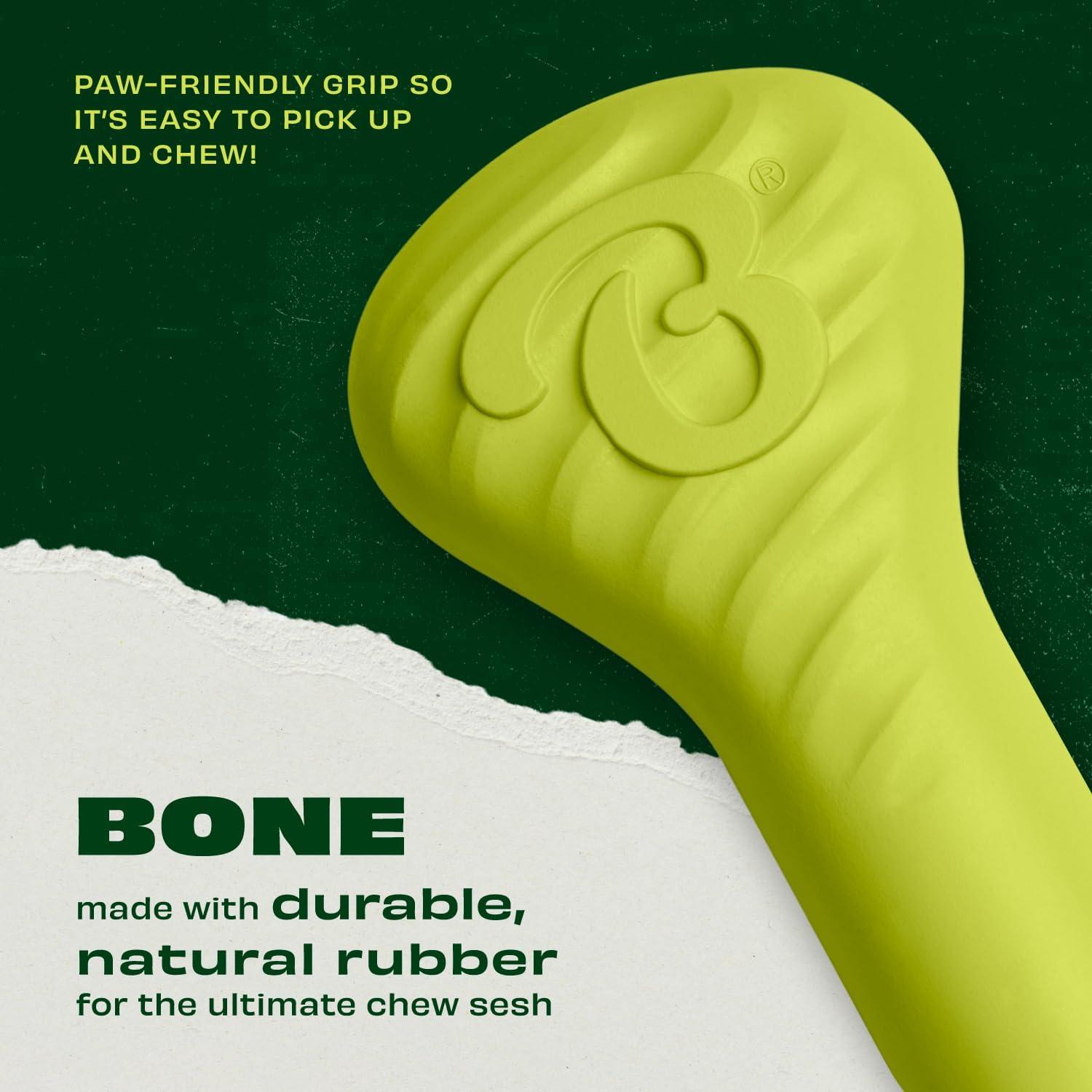 Hueso de Goma Natural para Perros Benebone 17.4cm - Resistente