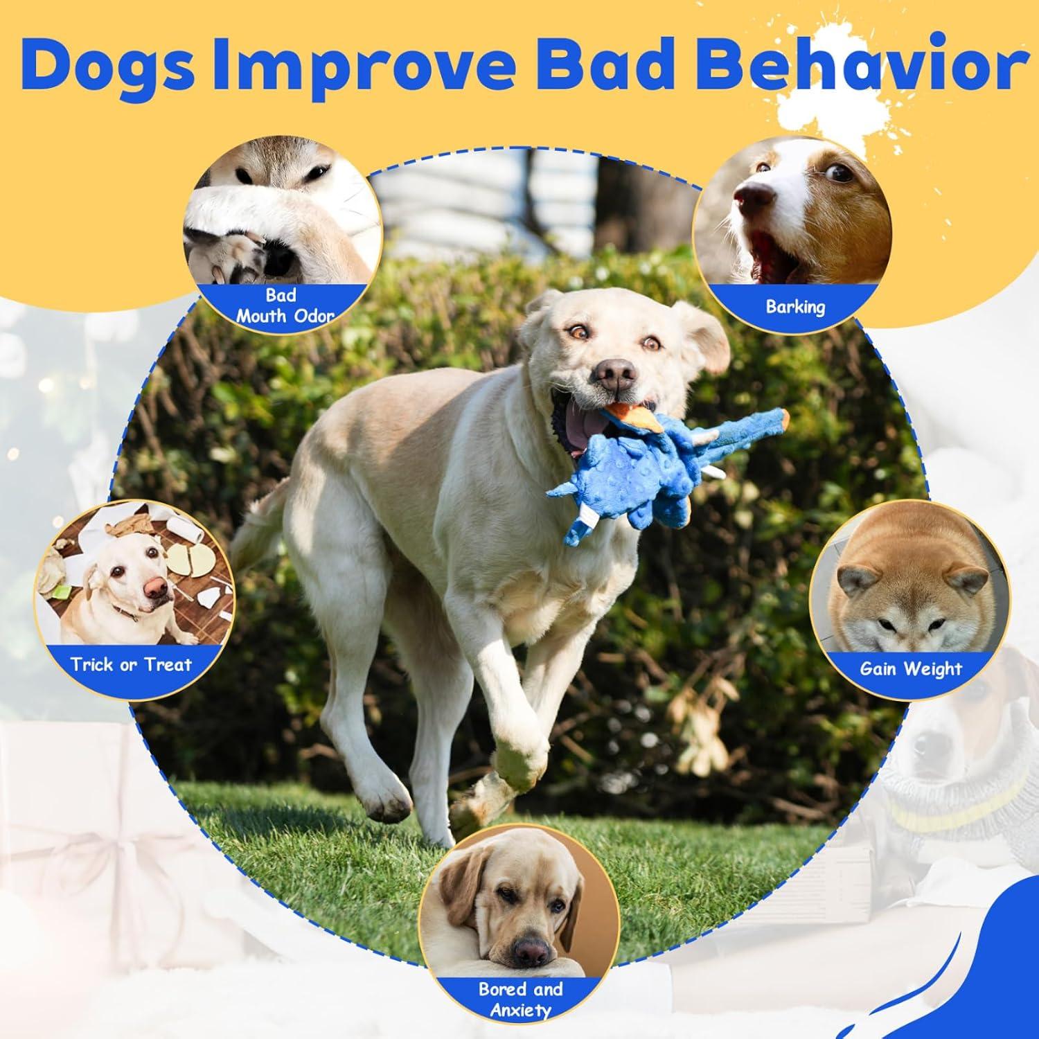 Juguete para Perros Elefante Azul Sin Relleno 30cm Yangzhou