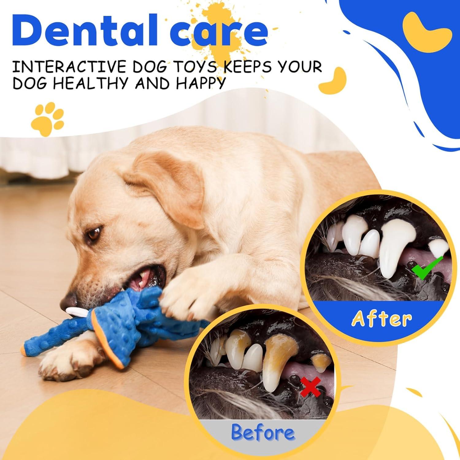 Juguete para Perros Elefante Azul Sin Relleno 30cm Yangzhou