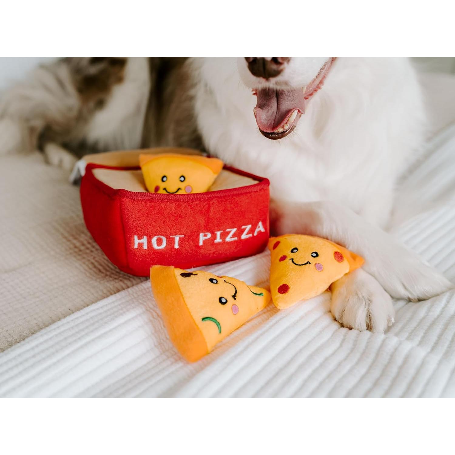 Juguete Interactivo para Perros ZippyPaws Burrow Pizza 10x22.6cm