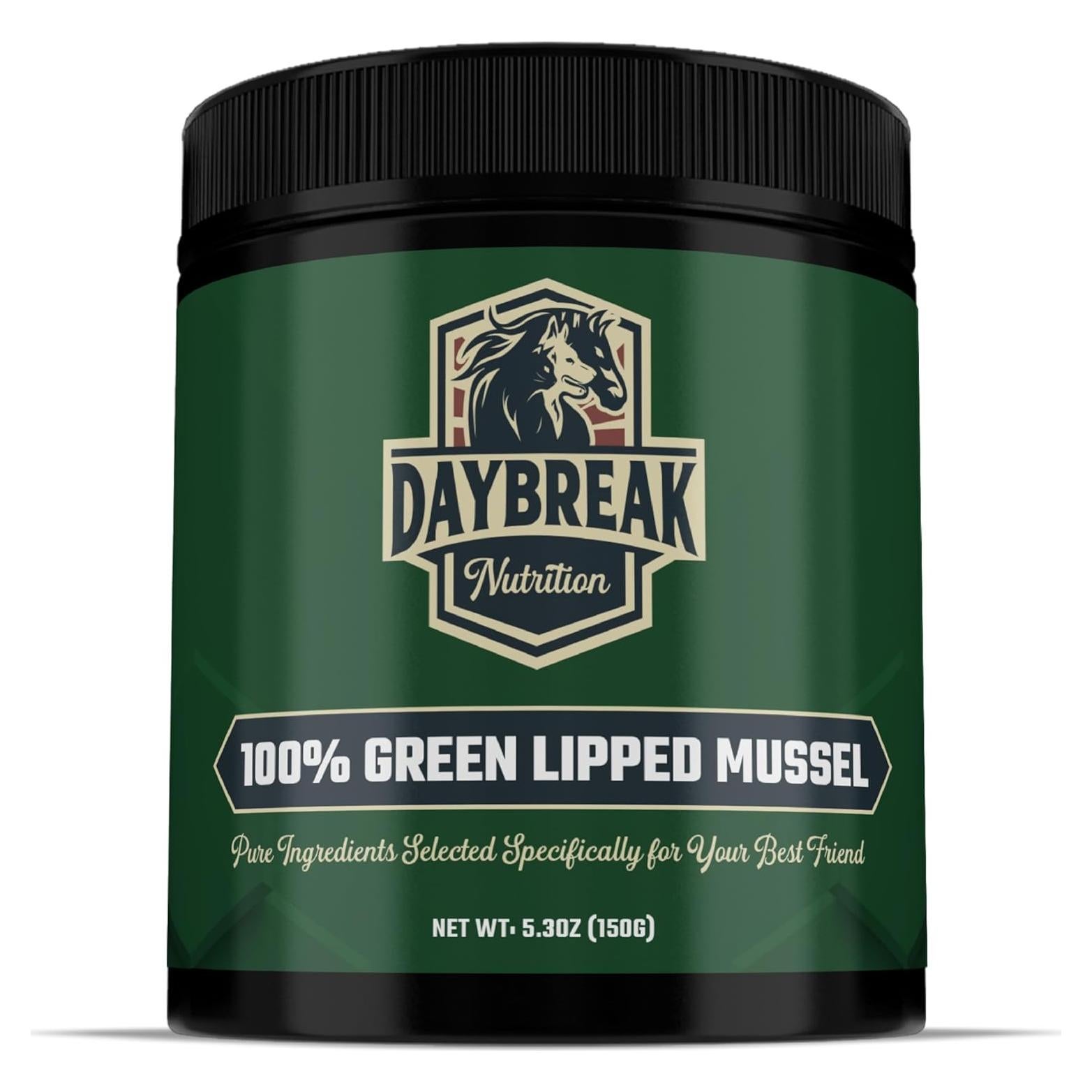 Polvo de Mejillón Verde de Nueva Zelanda Daybreak 150g - Suplemento Articular para Perros y Gatos