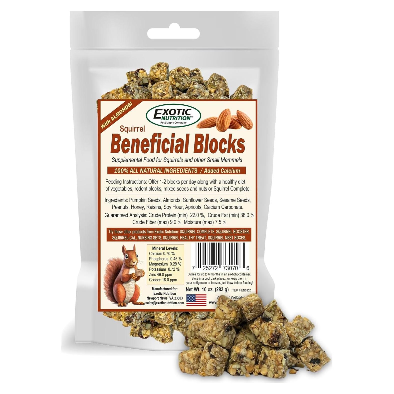 Bloques Nutricionales para Ardillas Exotic Nutrition 283.5 g