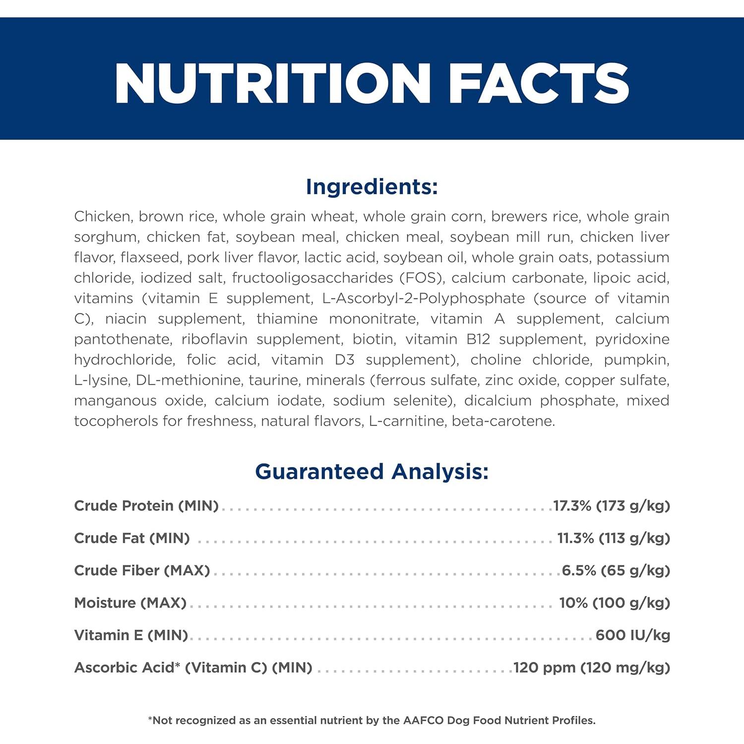 Comida Seca para Perros Hill's Science Diet 7+ Pollo 2.04 kg