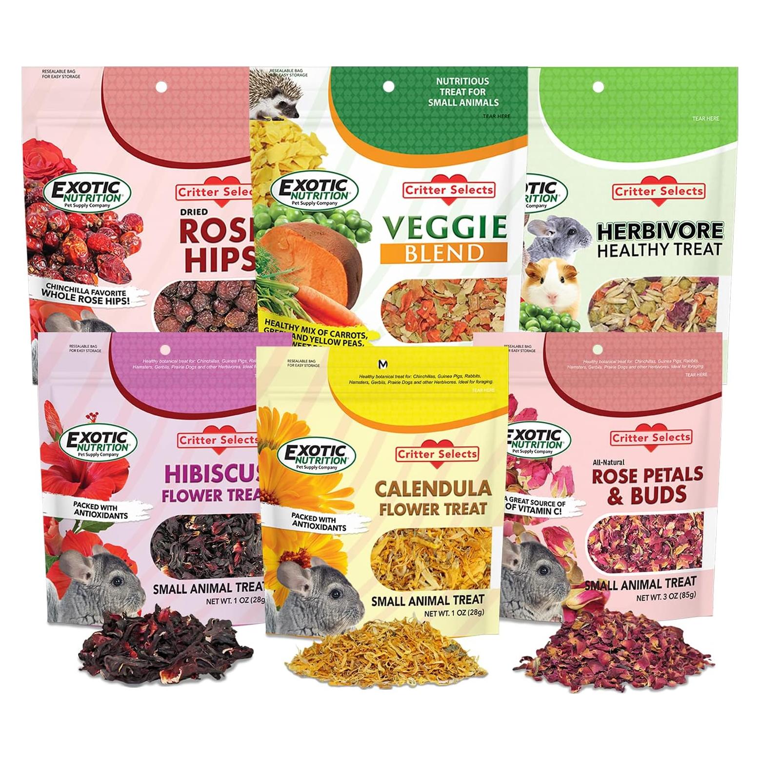 Golosinas Herbívoras Exotic Nutrition 6 Paquete Surtido Saludable