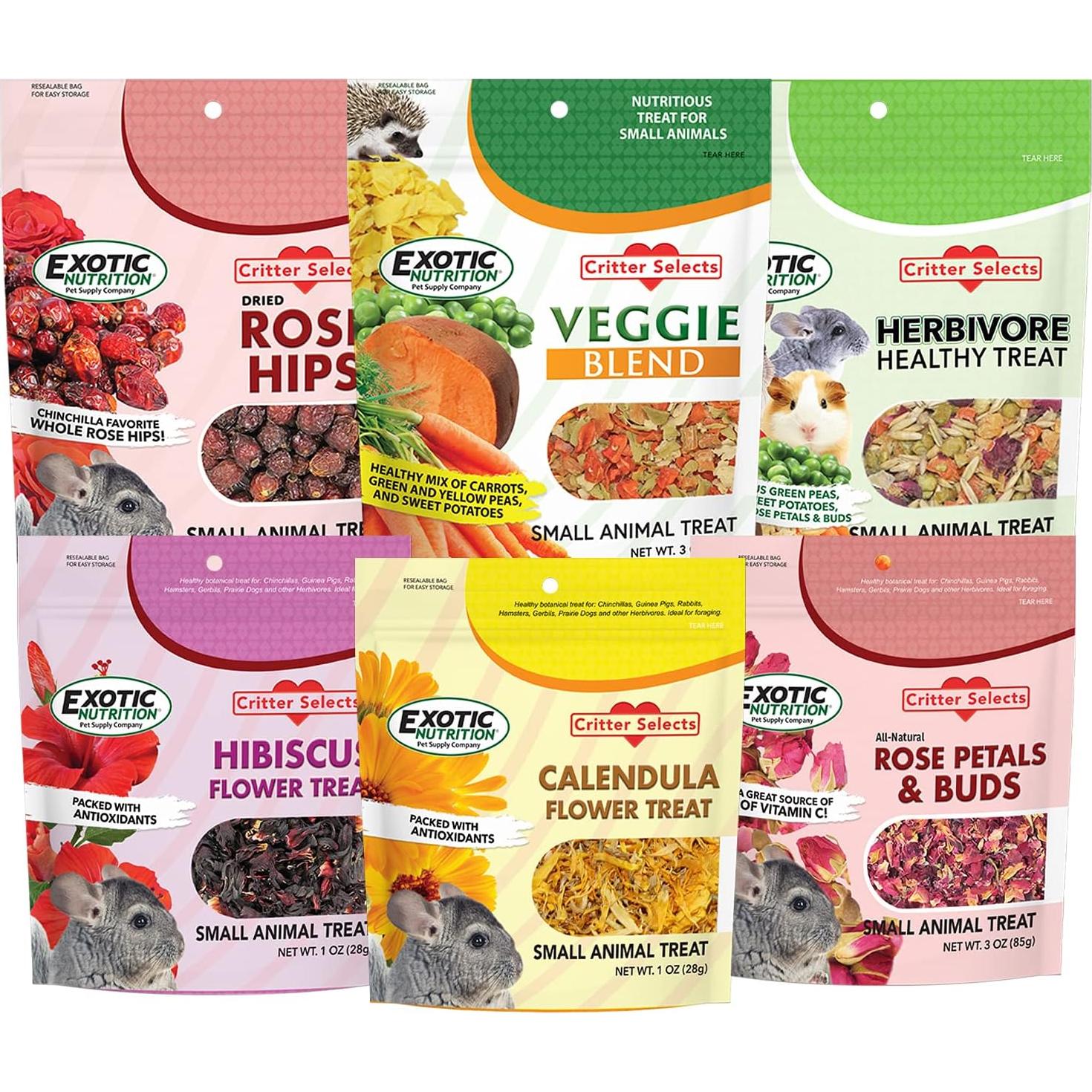 Golosinas Herbívoras Exotic Nutrition 6 Paquete Surtido Saludable