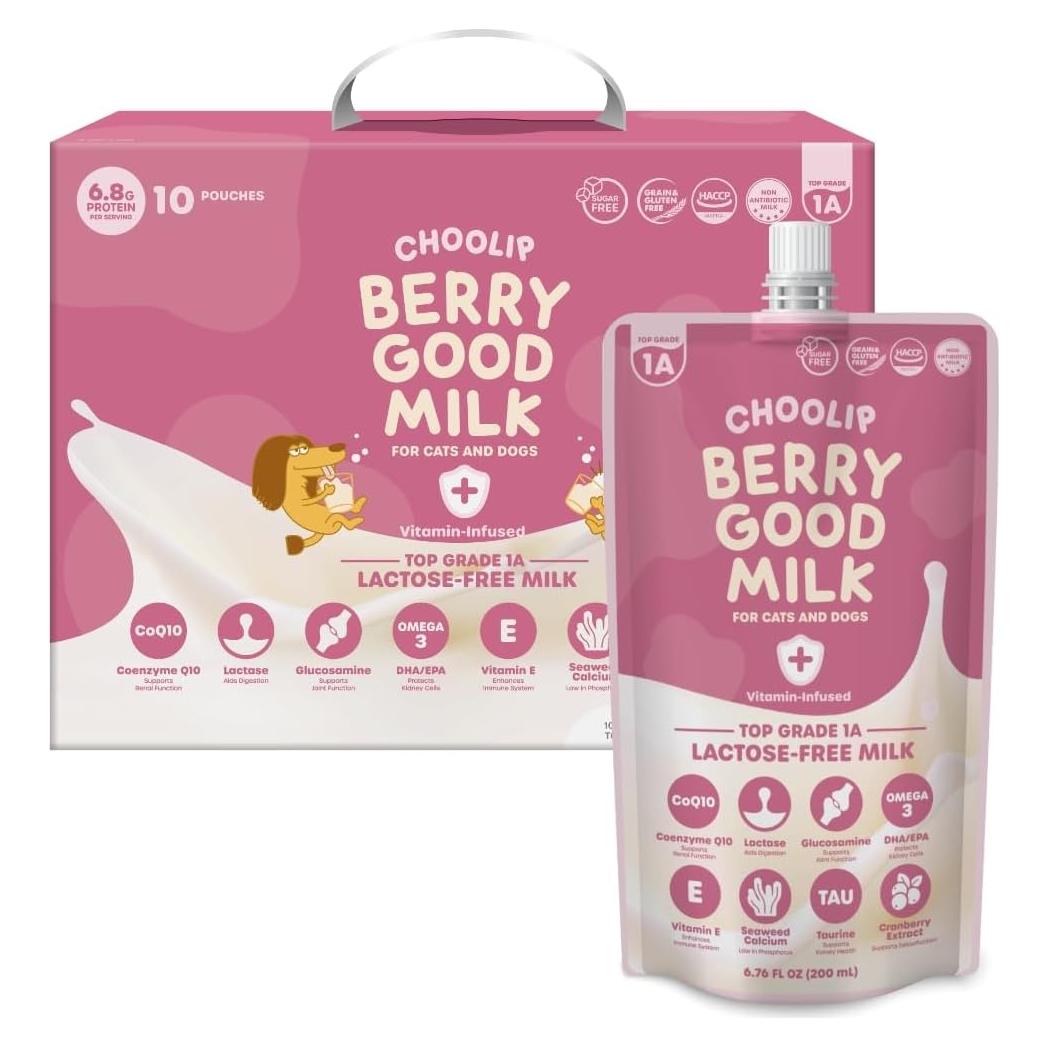 Leche para Mascotas Berry Good Choolip 10 Sobres 200ml