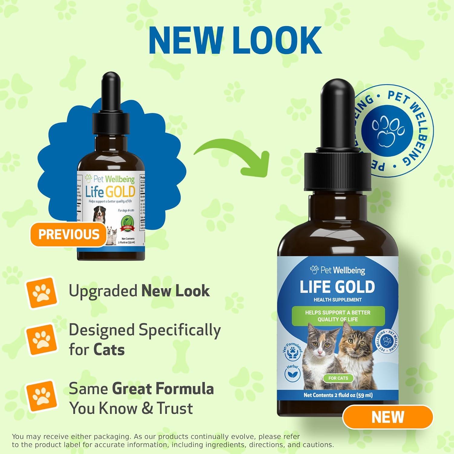 Life Gold Suplemento para Gatos - Pet Wellbeing 59 ml