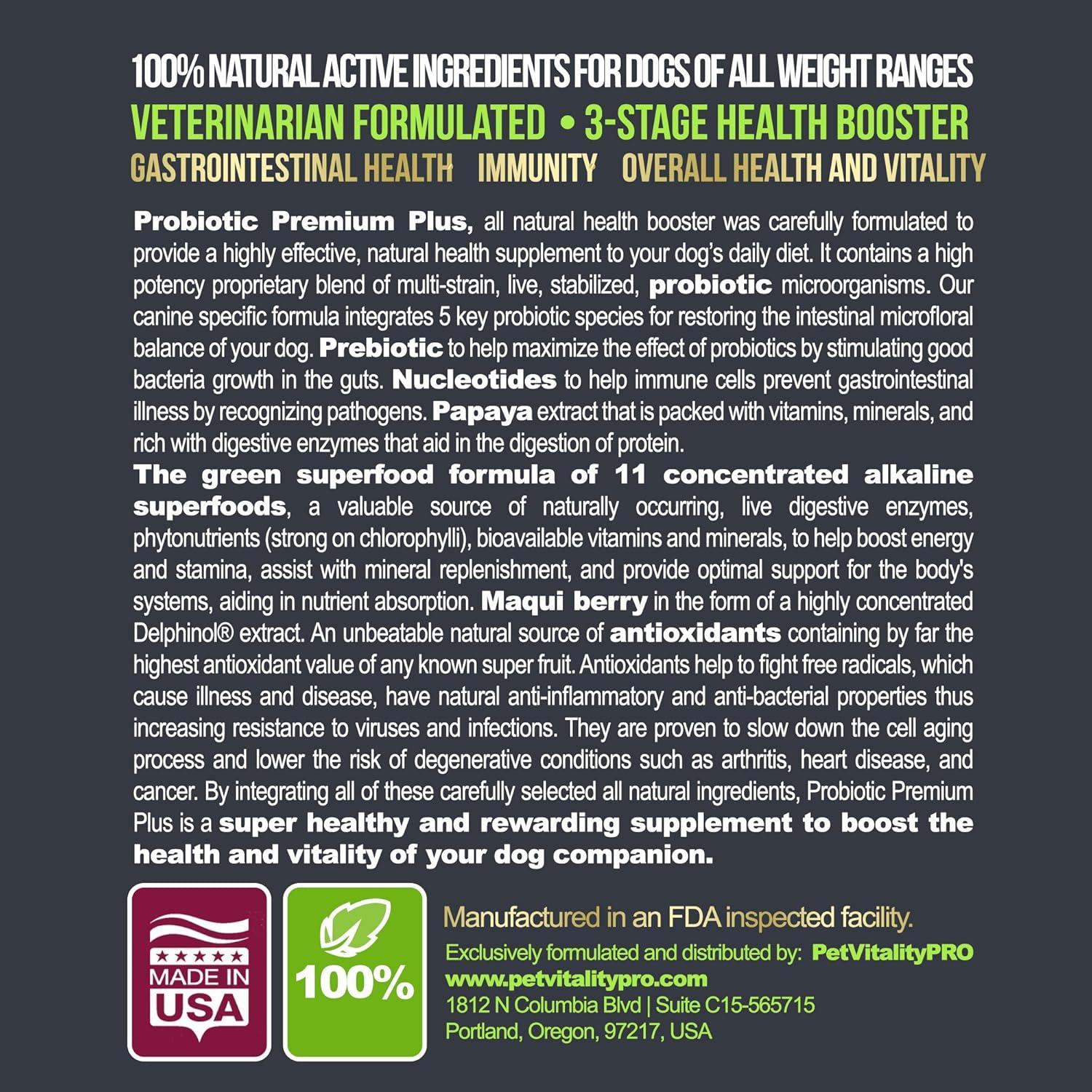 Probioticos para Perros PetVitalityPRO 60 Chews Digestivos