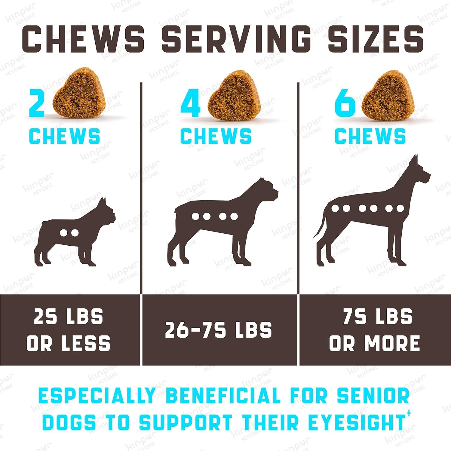 Vitaminas para Ojos de Perros Kinpur - 180 Masticables Suaves