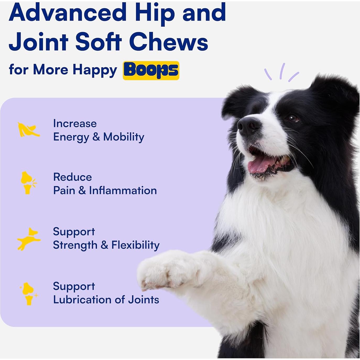 Suplemento Articular para Perros Boops - 90 Masticables con Glucosamina y MSM