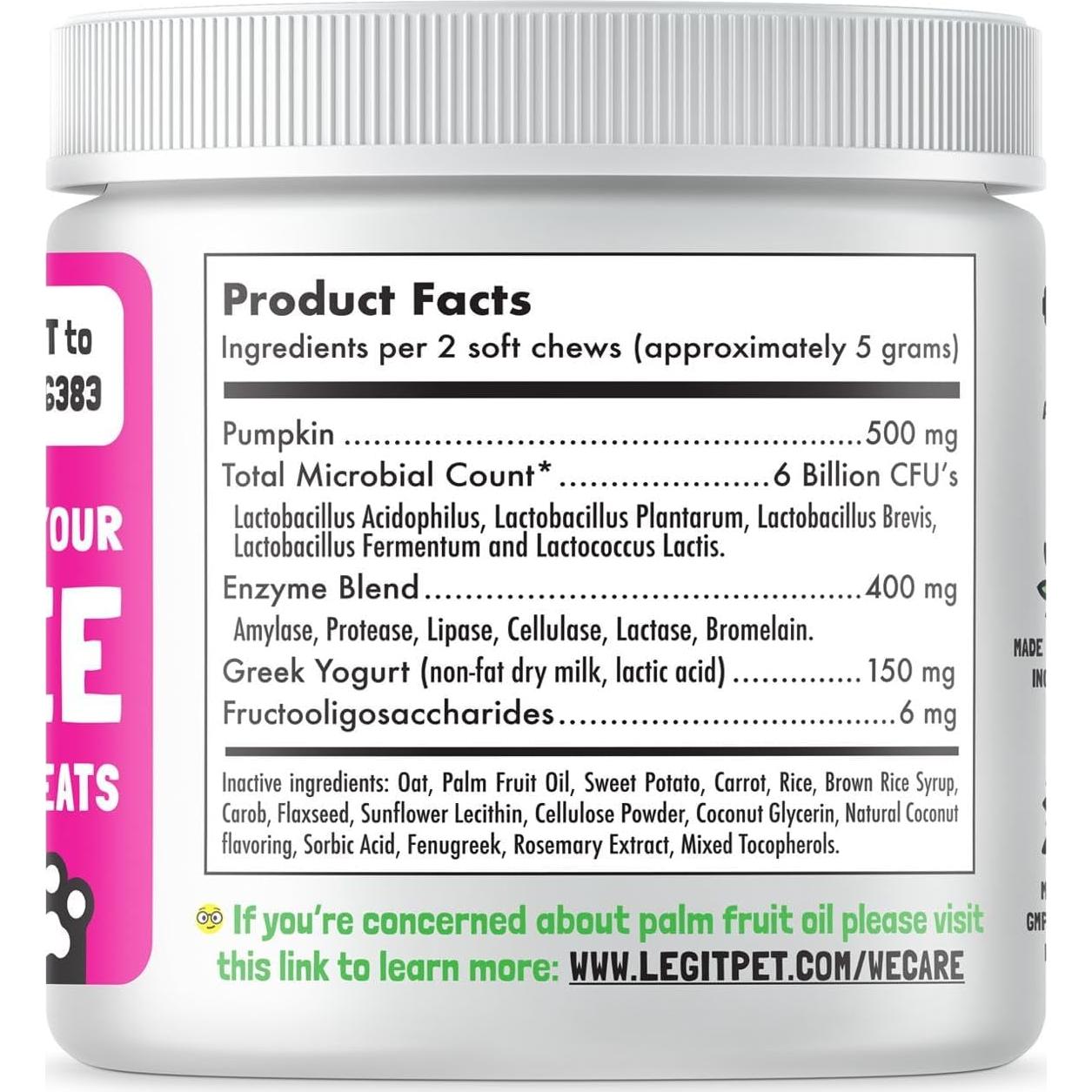 Masticables Probioticos para Perros LEGITPET 120 Unidades