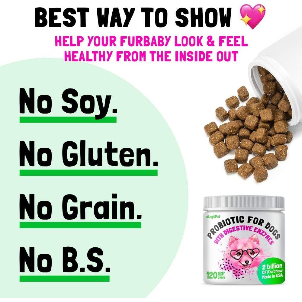 Masticables Probioticos para Perros LEGITPET 120 Unidades