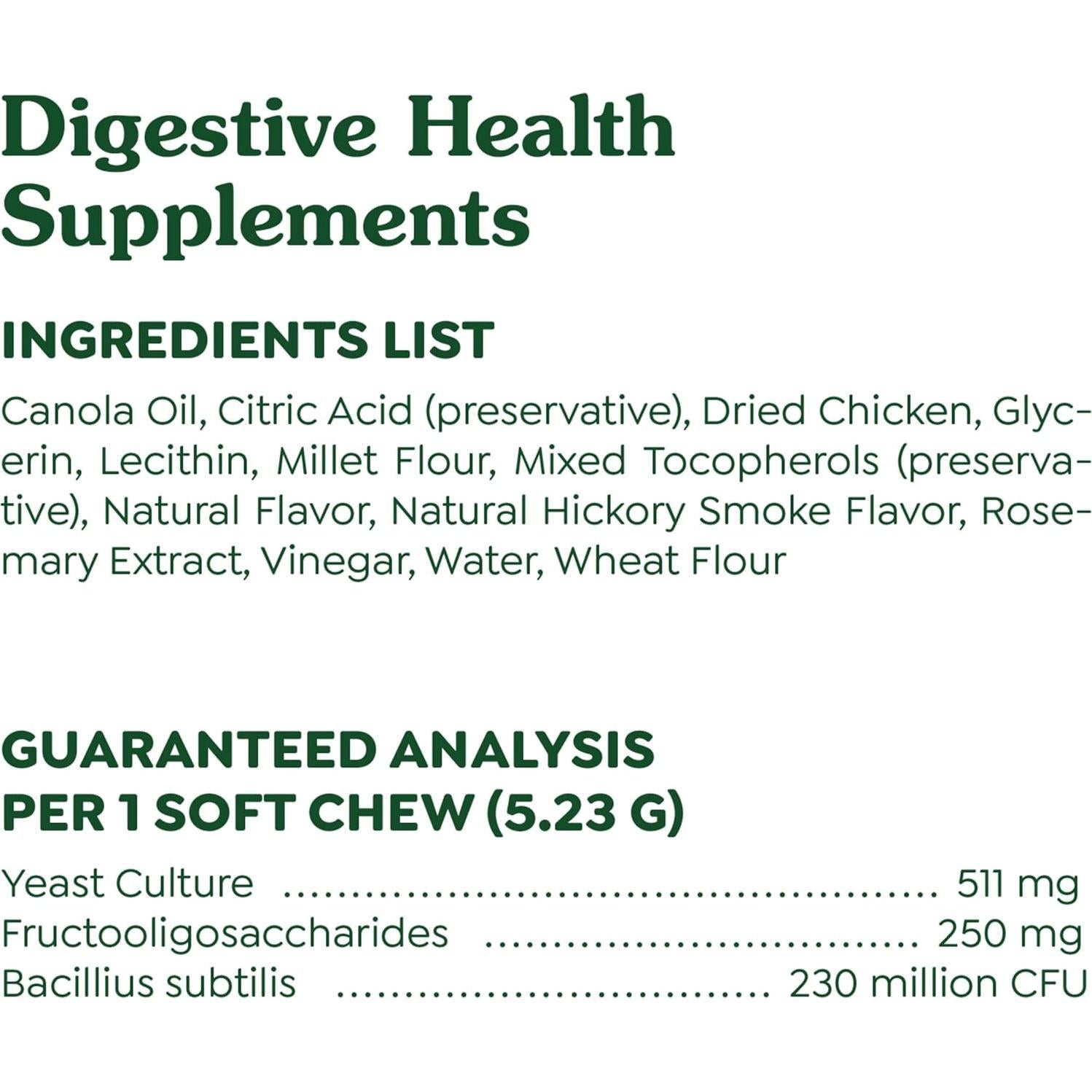 Suplementos Digestivos Greenies para Perros Sabor Pollo 80 ct