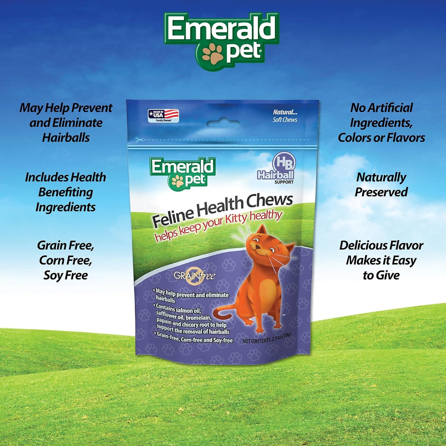 Emerald Pet Chews para Gatos - Control de Bolas de Pelo 70.87 g