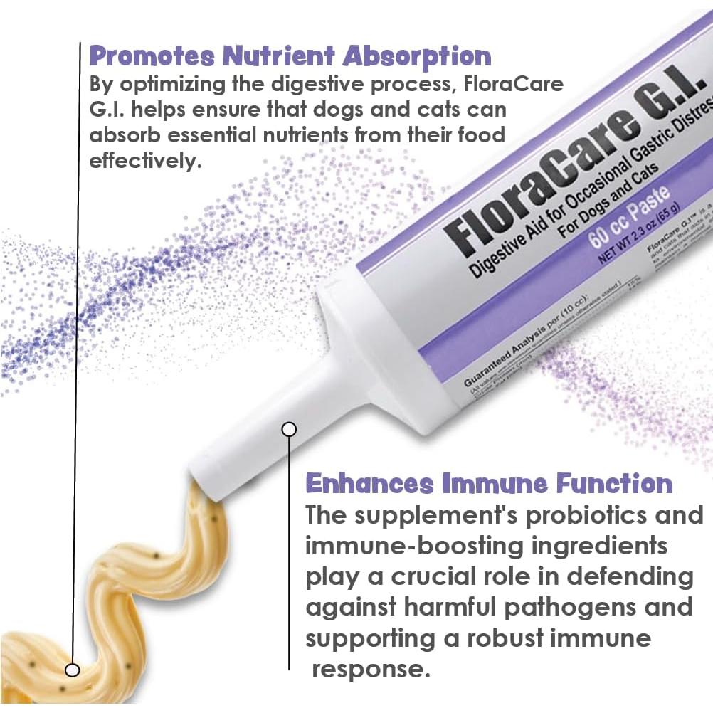 FloraCare G.I. Pasta Suplemento para Perros y Gatos 60 CC