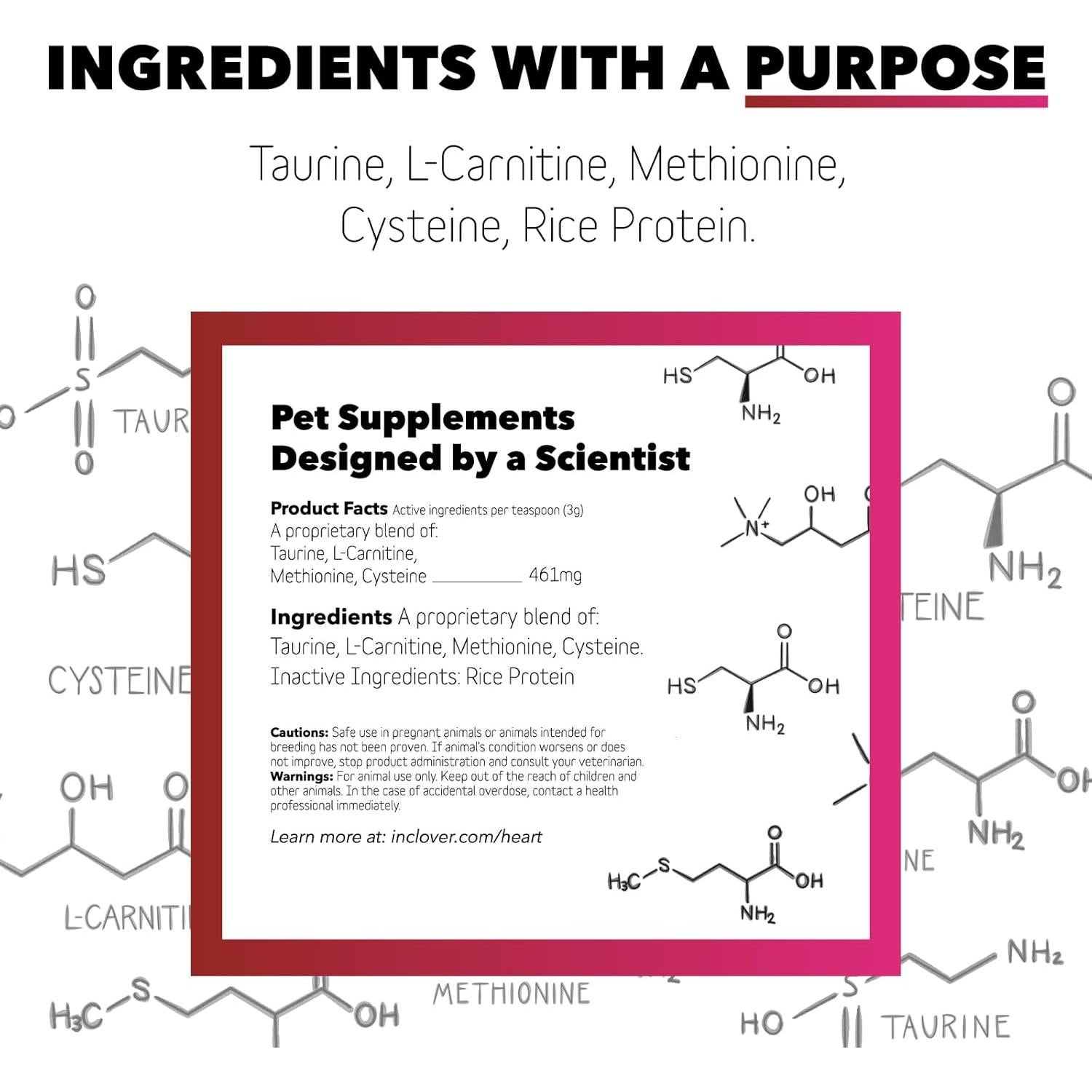 InClover Heart+ Suplemento Cardiaco para Perros y Gatos 99g