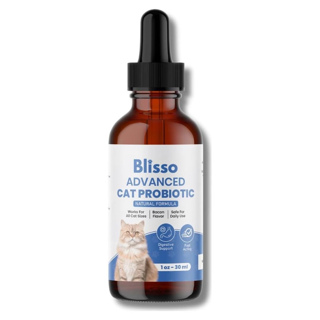 Gotas Probioticas Avanzadas Blisso Pet 29.57 ml para Gatos