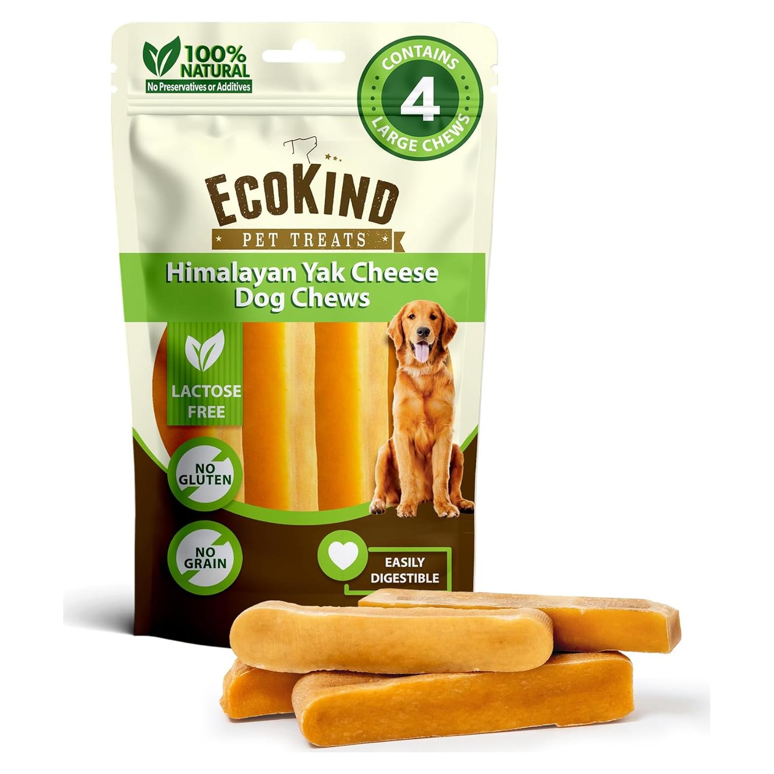 Golosinas para Perros EcoKind de Queso de Yak - 4 Unidades (0.45 kg)