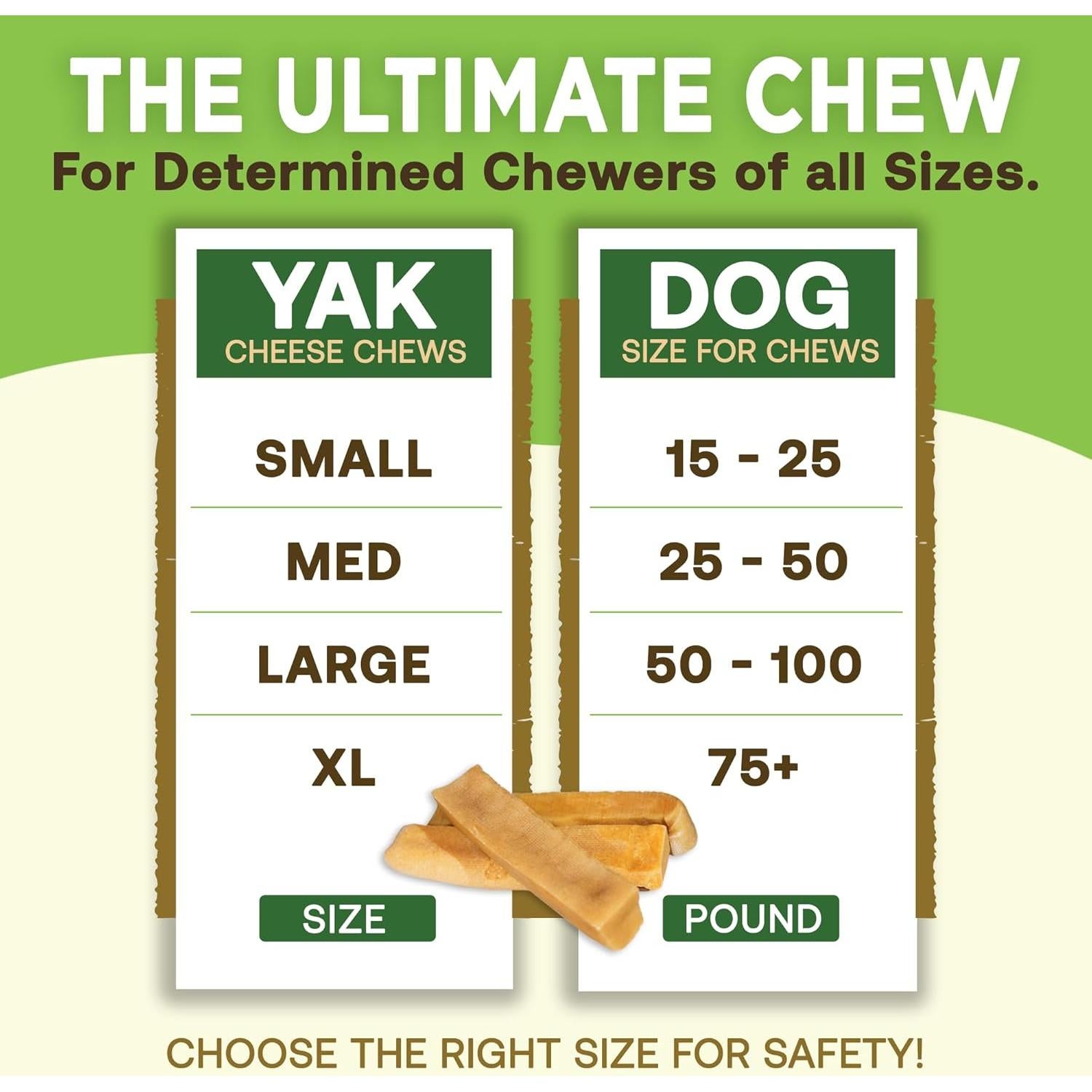 Golosinas para Perros EcoKind de Queso de Yak - 4 Unidades (0.45 kg)