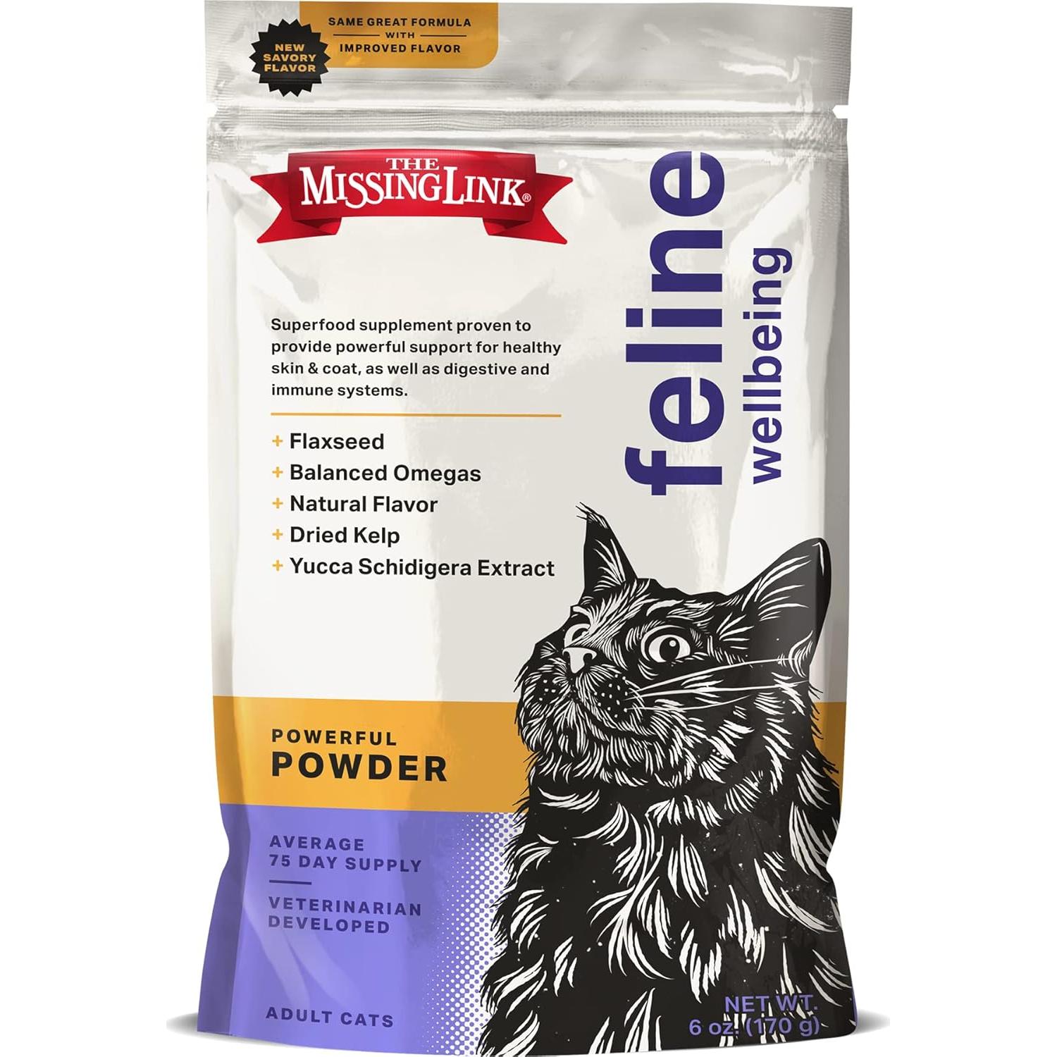 Suplemento en Polvo para Gatos El Enlace Perdido 170g Omega 3 y 6