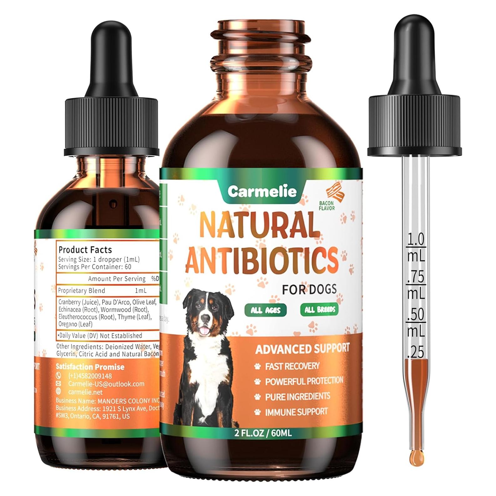 Antibióticos Naturales para Perros Carmelie 60 ml - Salud Piel