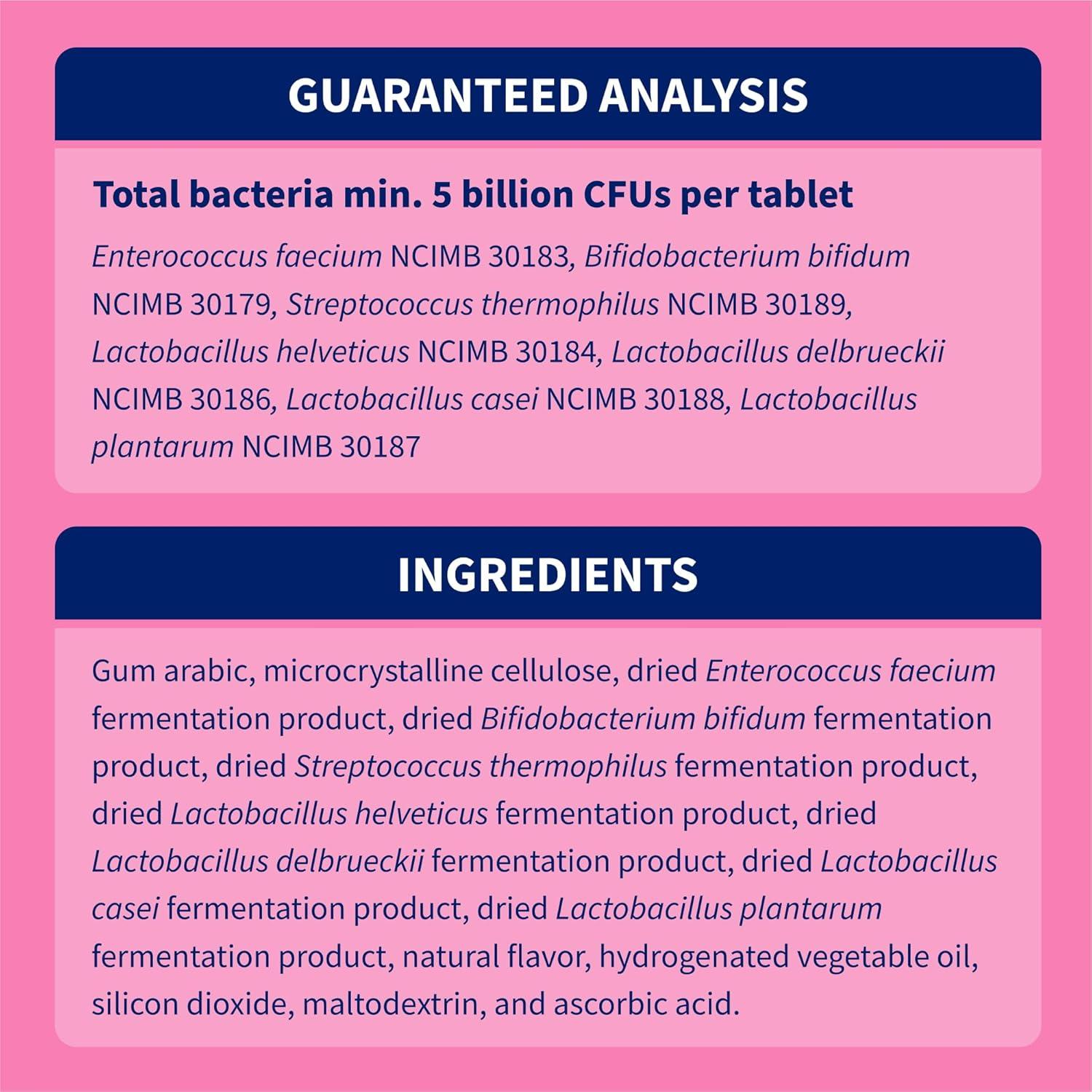 Nutramax Proviable Probióticos para Perros 60 Tabletas Masticables