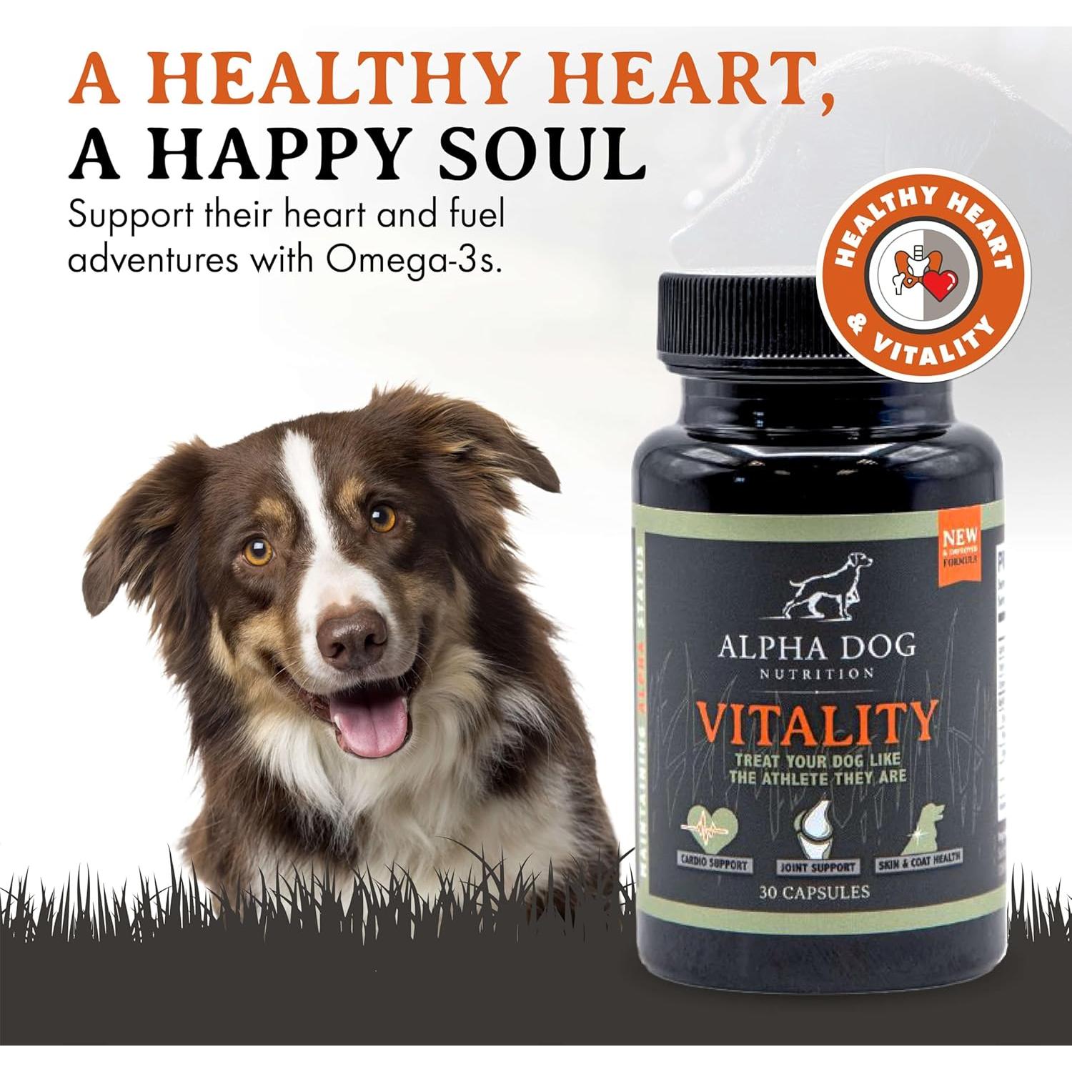 Aceite de Krill para Perros Alpha Dog Nutrition 2000mg 30 Cápsulas