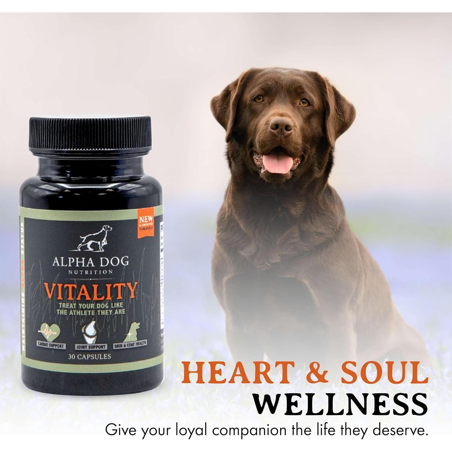 Aceite de Krill para Perros Alpha Dog Nutrition 2000mg 30 Cápsulas