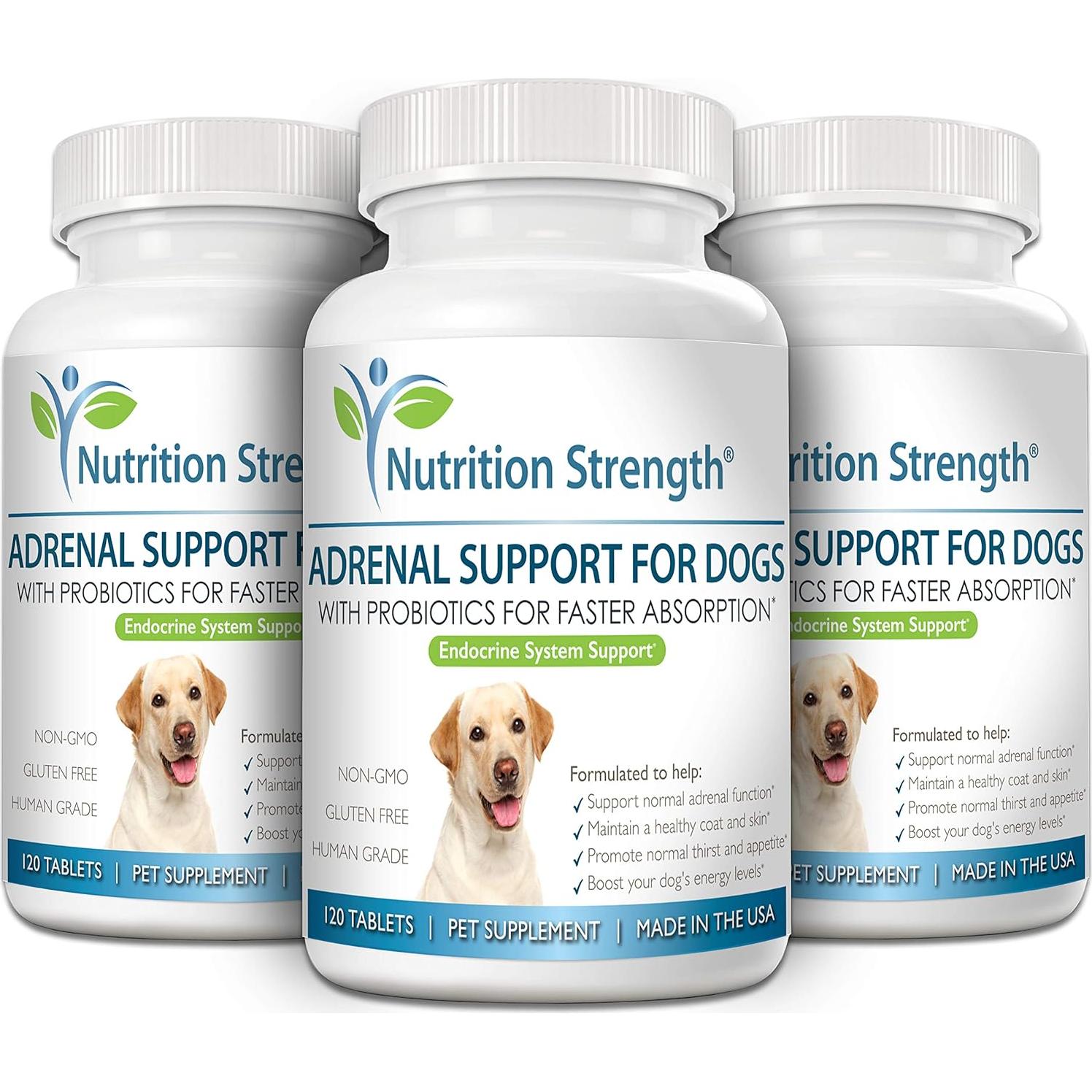 Suplemento Adrenal para Perros Nutrition Strength 120 Tabletas