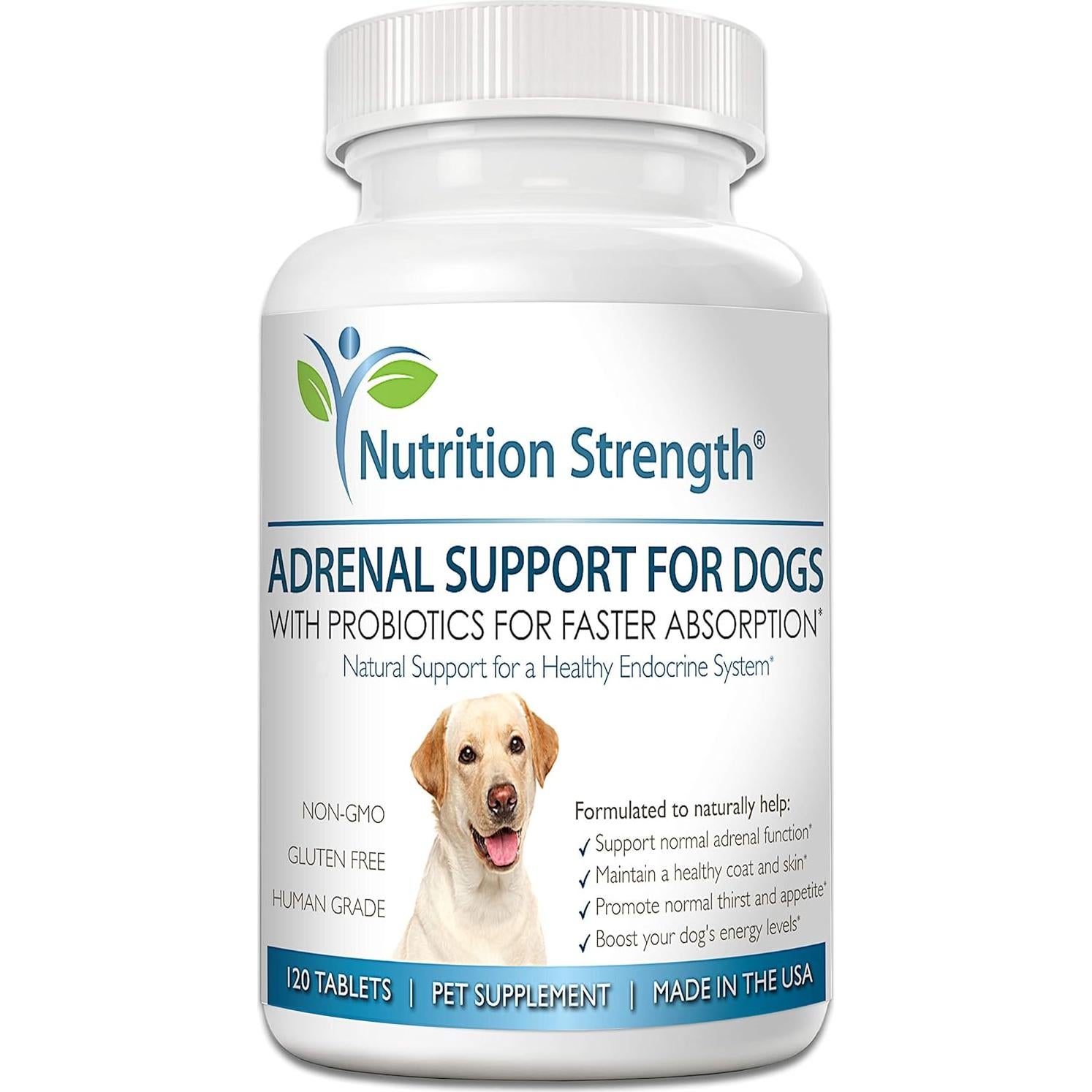 Suplemento Adrenal para Perros Nutrition Strength 120 Tabletas