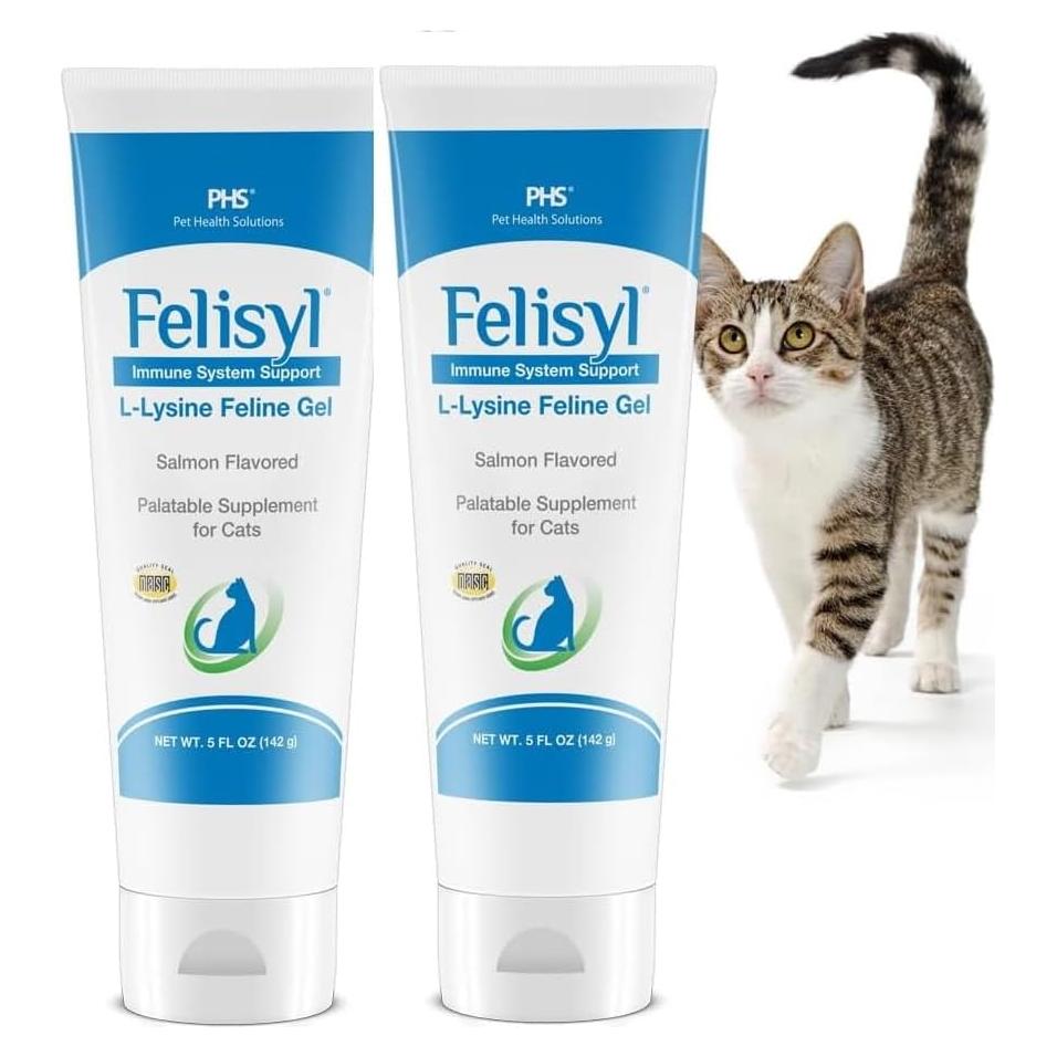 Gel de L-Lisina para Gatos Felisyl 142 g - Apoyo Inmunológico y Respiratorio