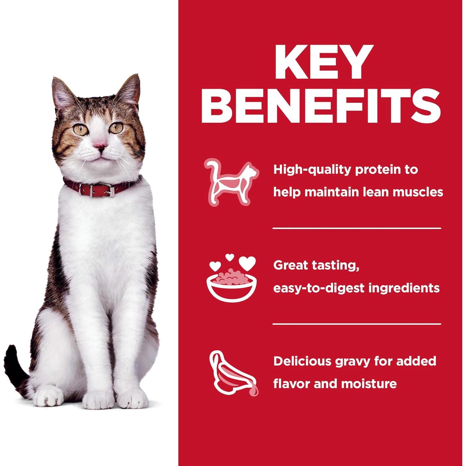 Comida Húmeda para Gatos Hill's Science Diet 7+ Variado 24x79.4g