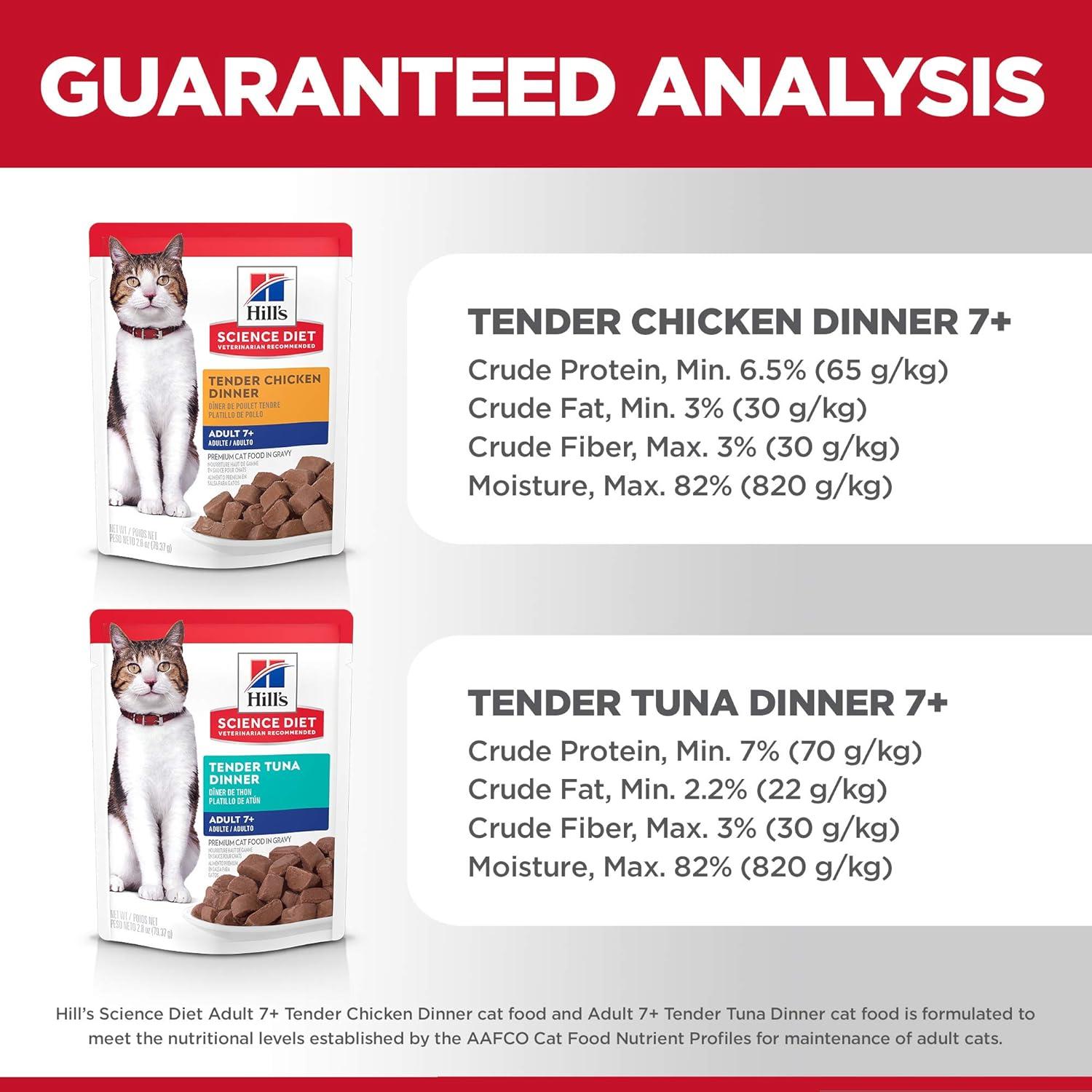 Comida Húmeda para Gatos Hill's Science Diet 7+ Variado 24x79.4g