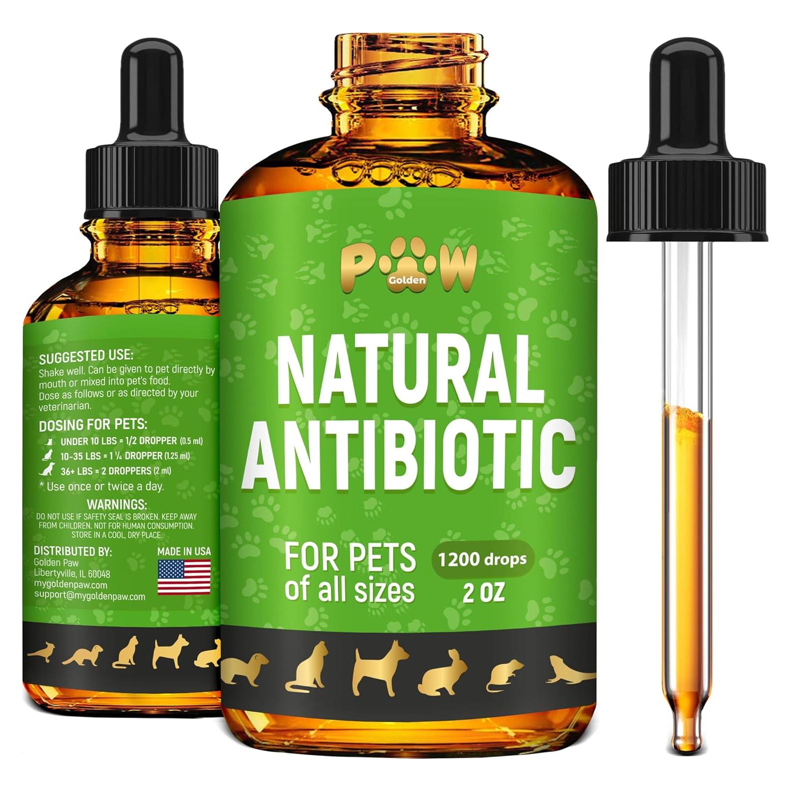 Antibiótico Natural para Perros y Gatos Golden Paw 60 ml