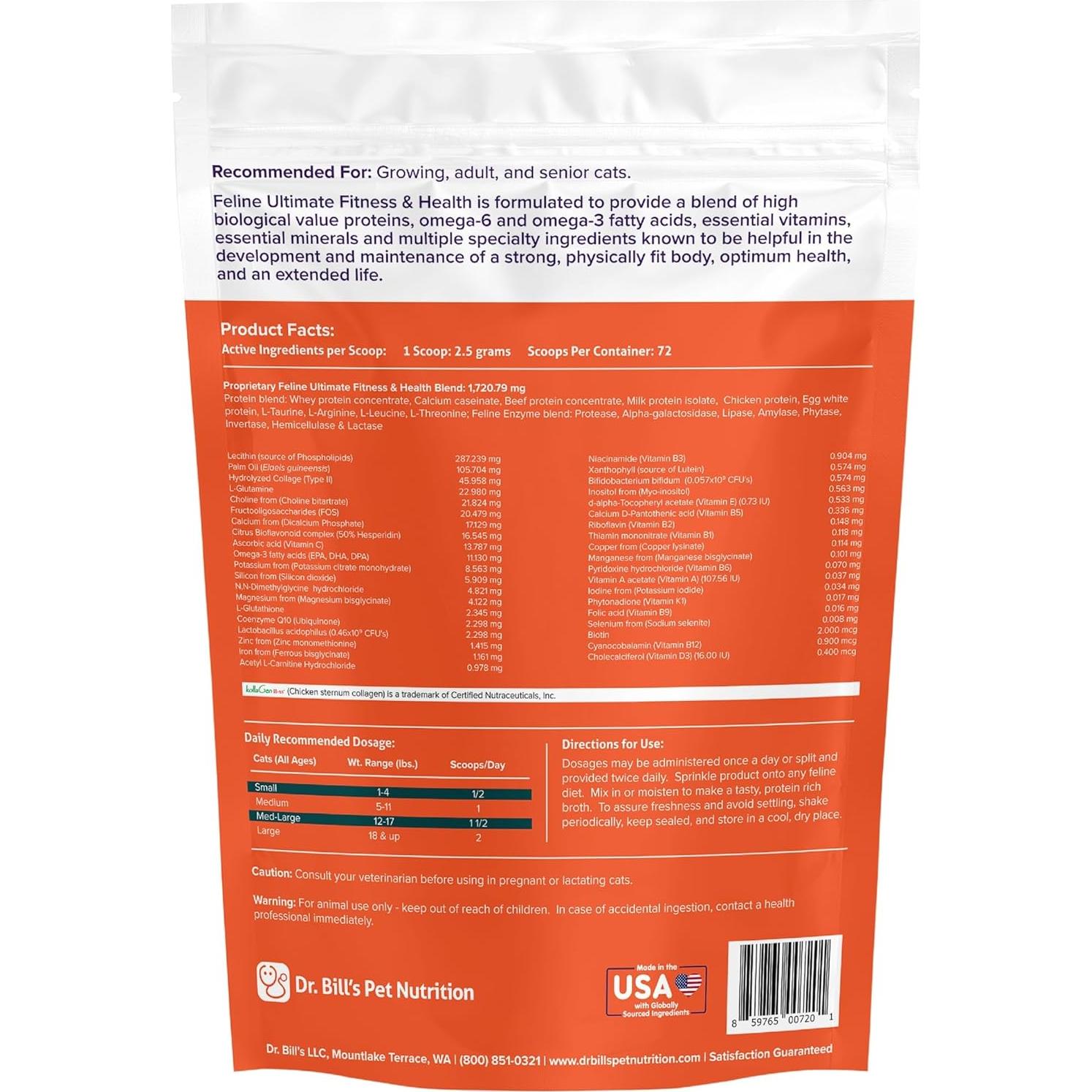 Suplemento Multivitamínico para Gatos Dr. Bill's 180g