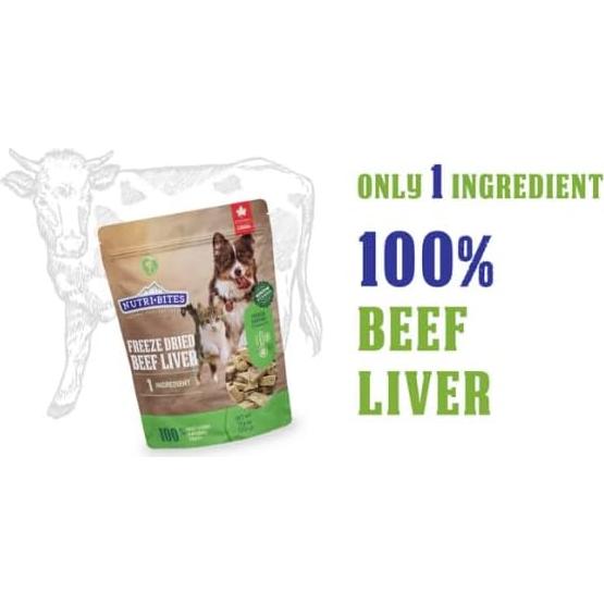 Golosinas Liofilizadas Nutri Bites Hígado de Res 765 g