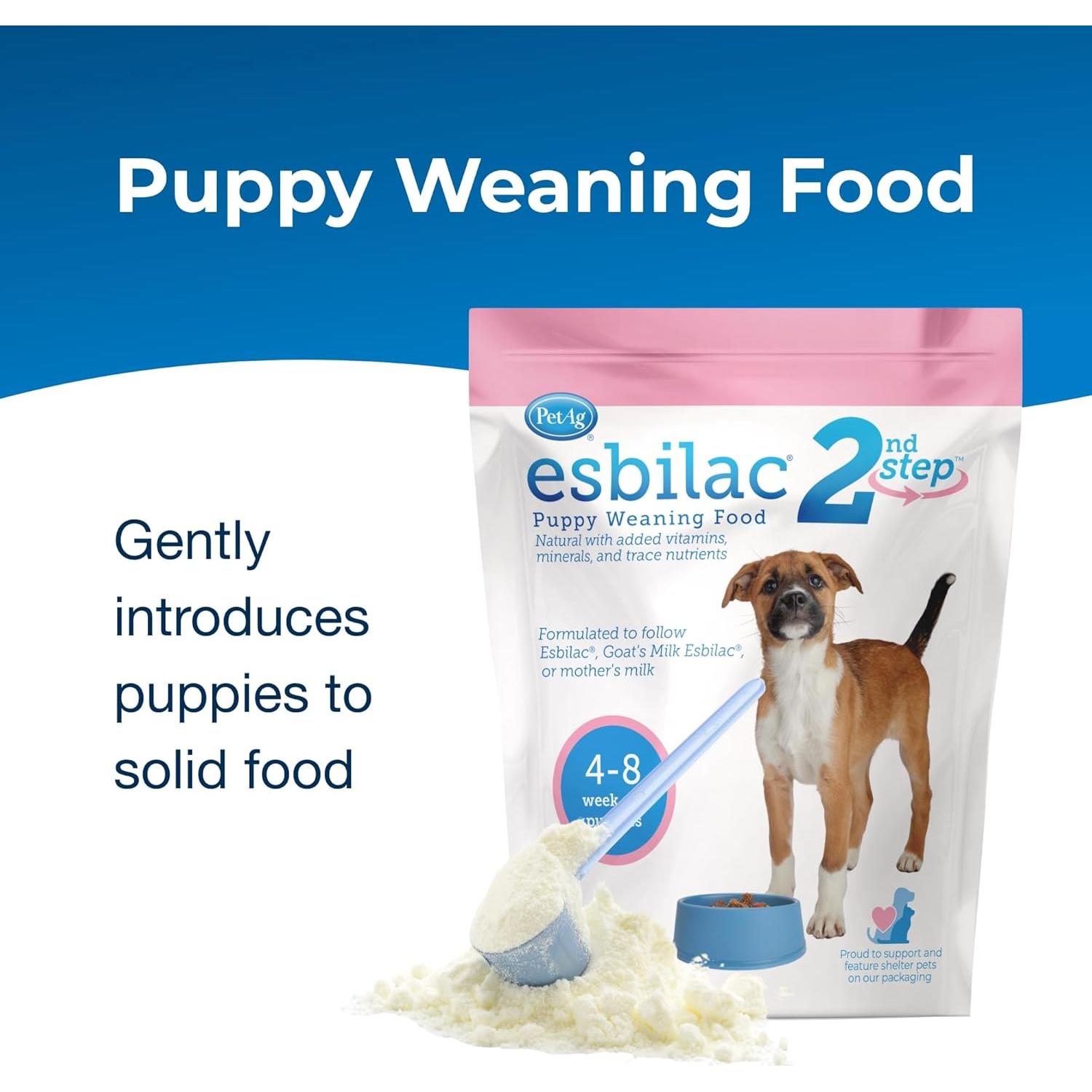 Comida en Polvo para Destete de Cachorros Pet-Ag Esbilac 396 g