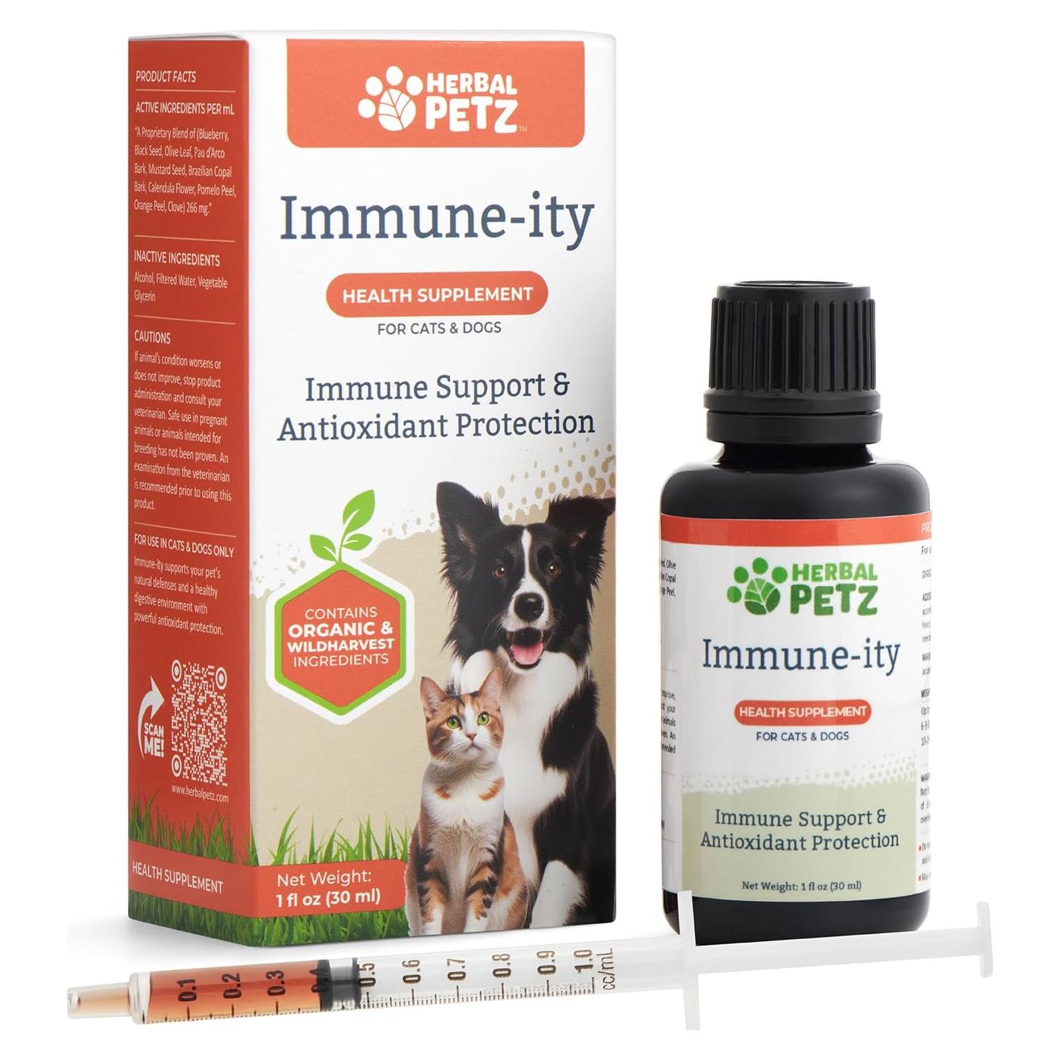 Suplemento Inmunidad Herbal Petz para Gatos y Perros 30ml