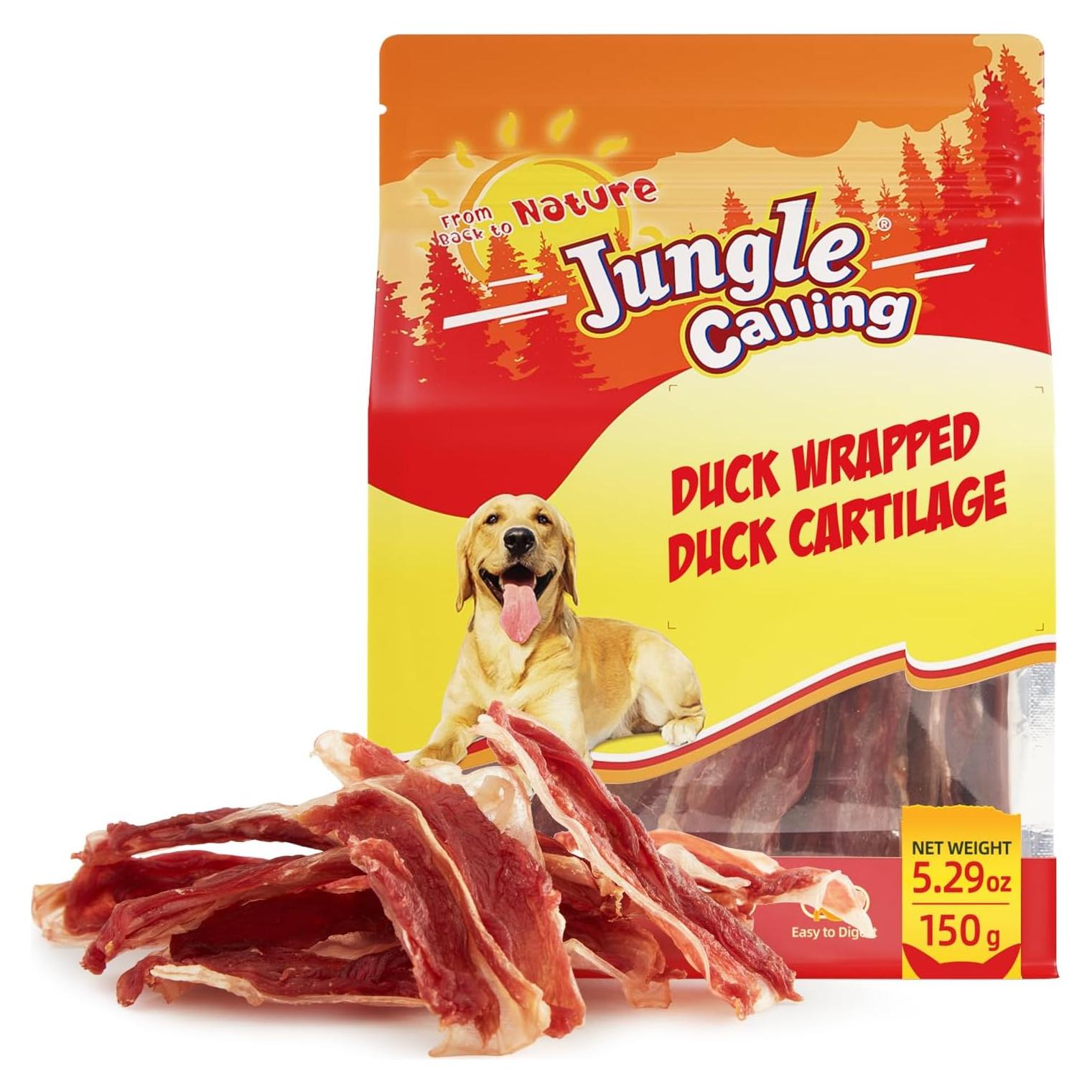 Huesos Envueltos de Pato Jungle Calling 150g - Snacks Saludables para Perros