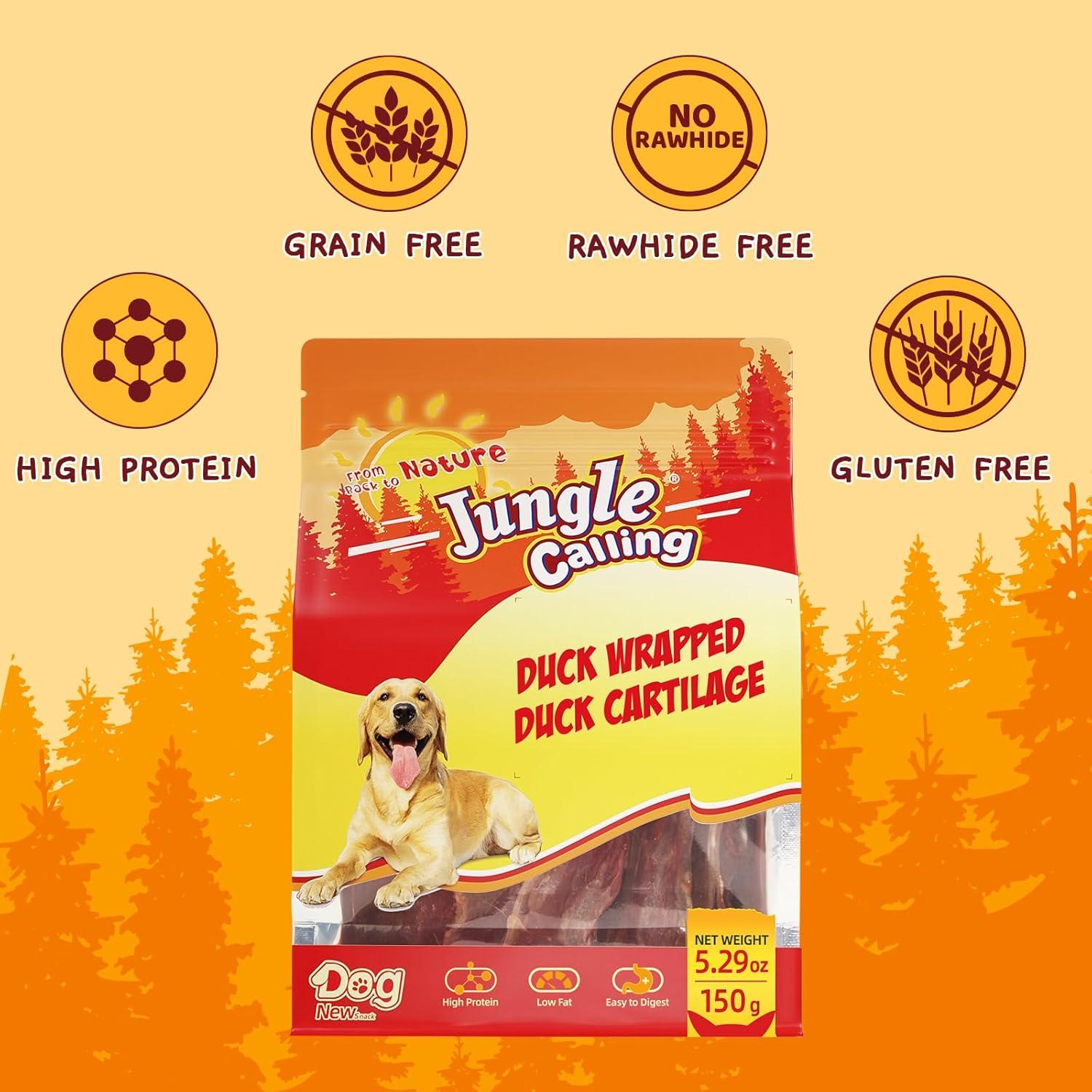 Huesos Envueltos de Pato Jungle Calling 150g - Snacks Saludables para Perros