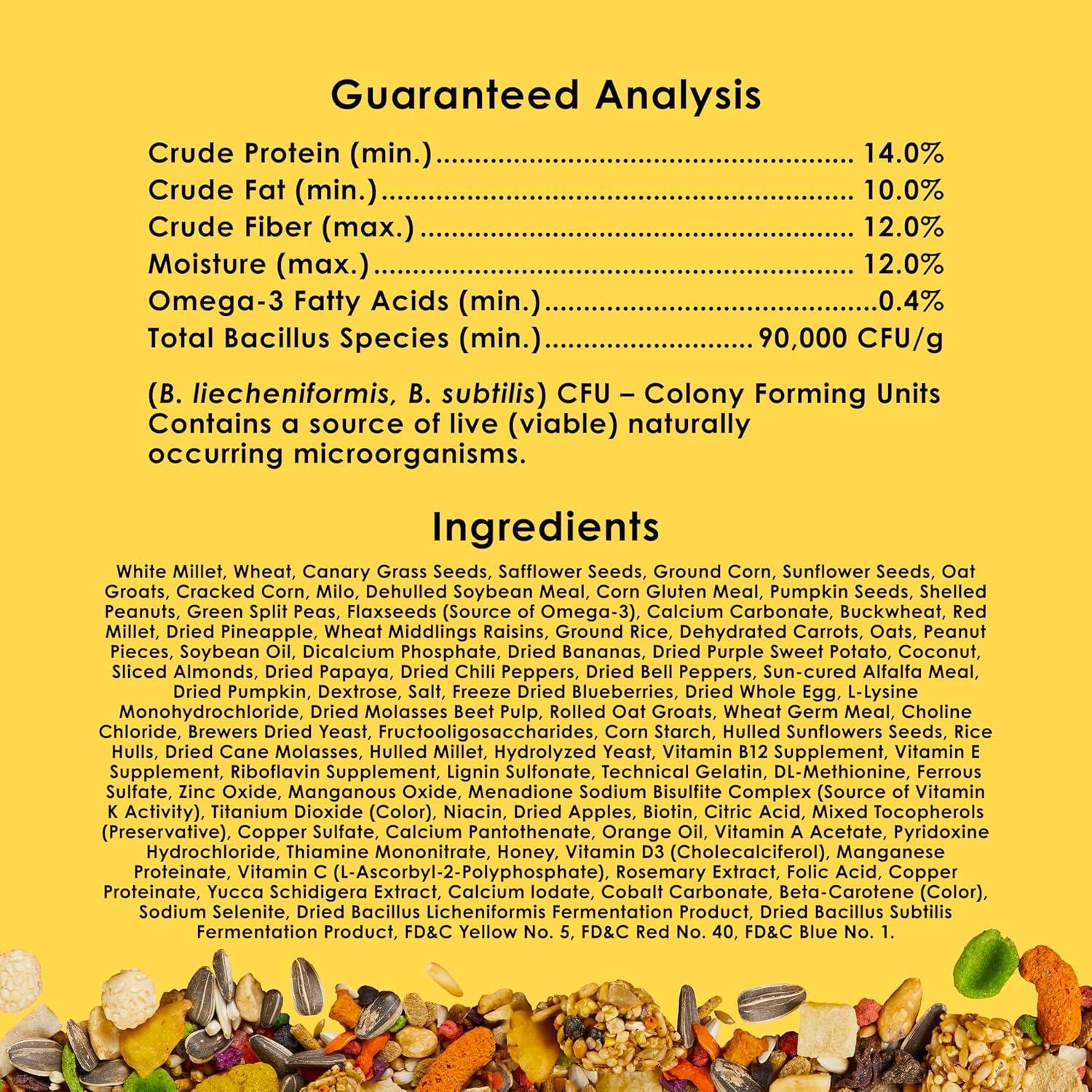 Comida para Conures Kaytee Fiesta 2.04 kg - Nutrición Completa