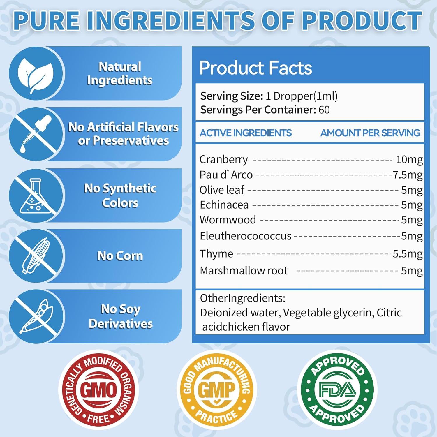 Antibióticos Naturales para Gatos Cudory 59 ml - Sabor Pollo