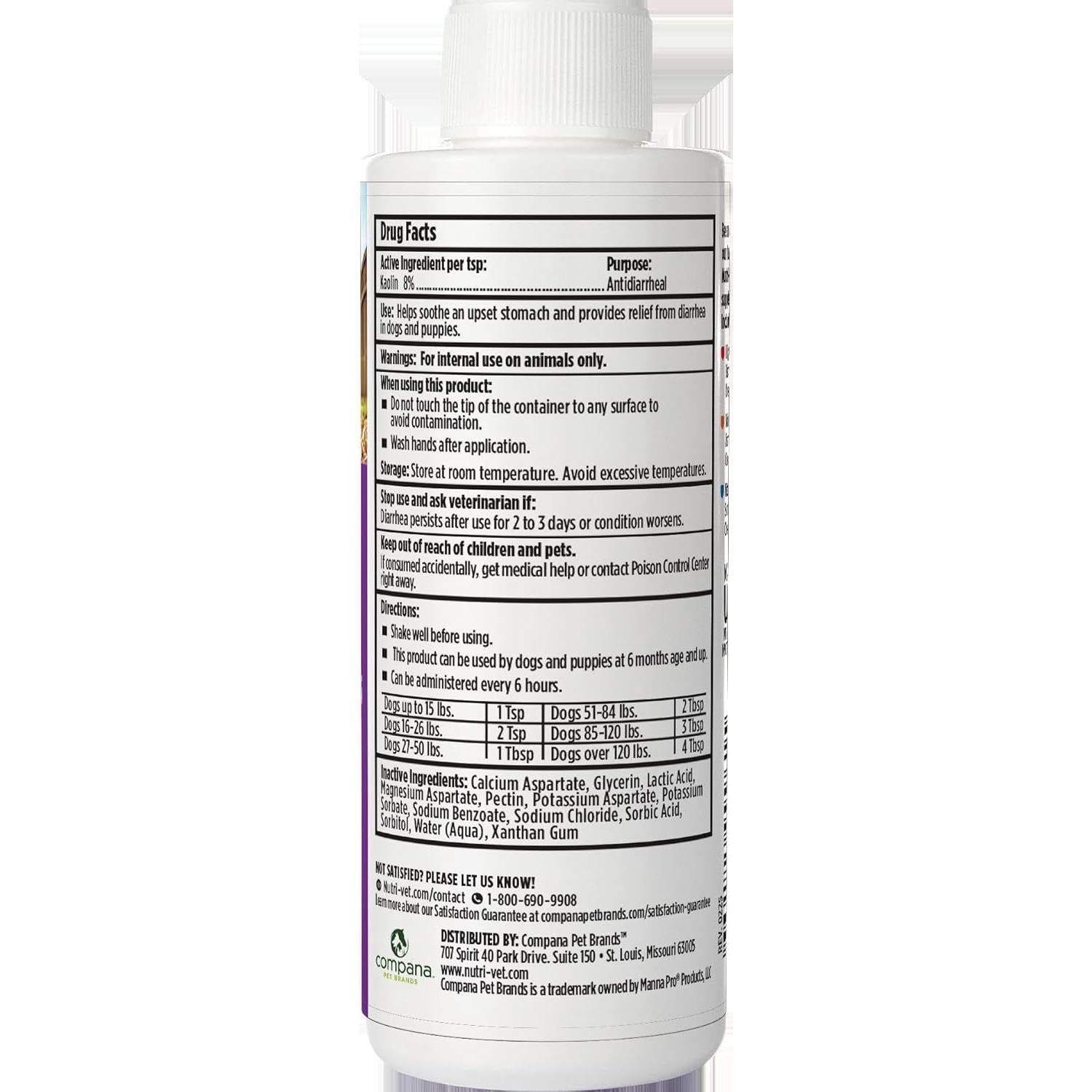 Nutri-Vet Líquido Anti-Diarrea para Perros 118ml - Salud Digestiva