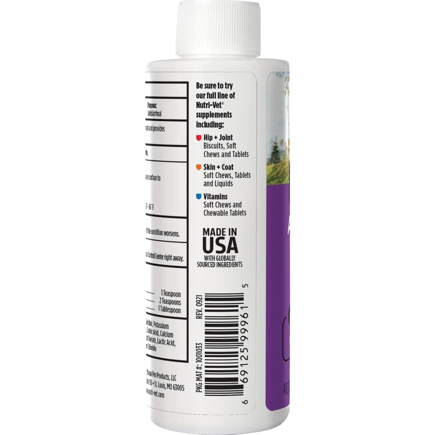 Nutri-Vet Líquido Anti-Diarrea para Perros 118ml - Salud Digestiva