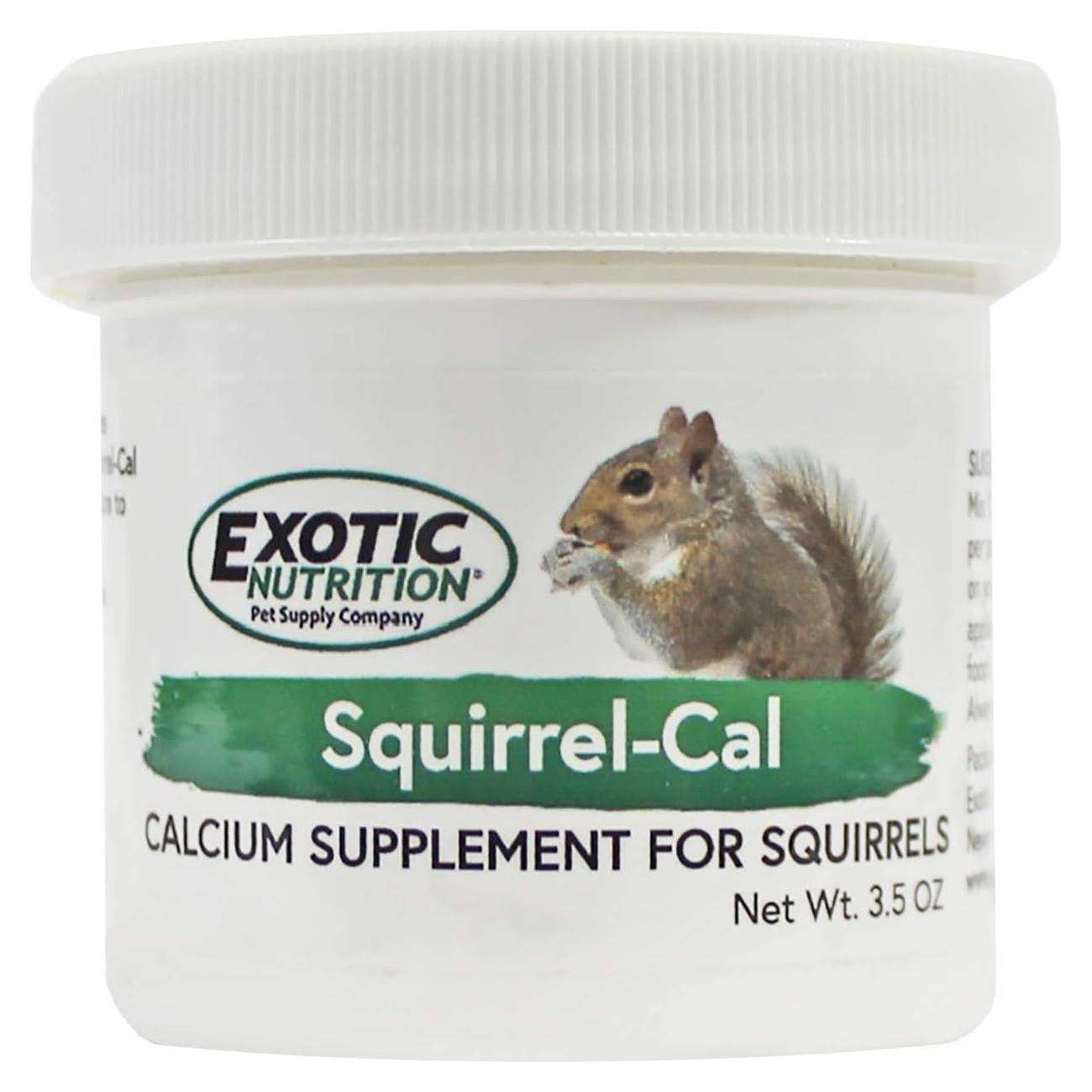 Suplemento de Calcio en Polvo Squirrel-Cal Exotic Nutrition 99 g