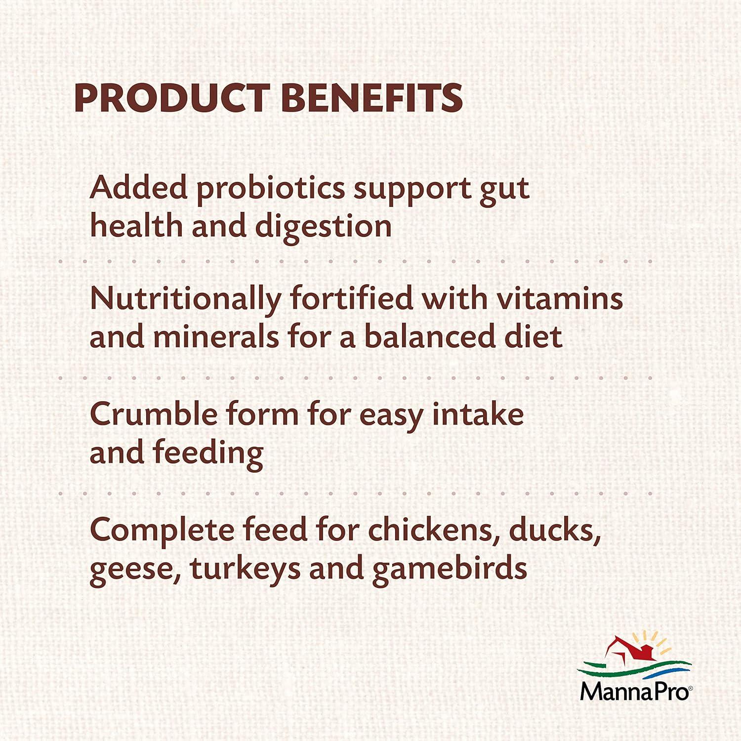 Alimento para Aves Manna Pro All Flock 3.63 kg - 16% Proteína