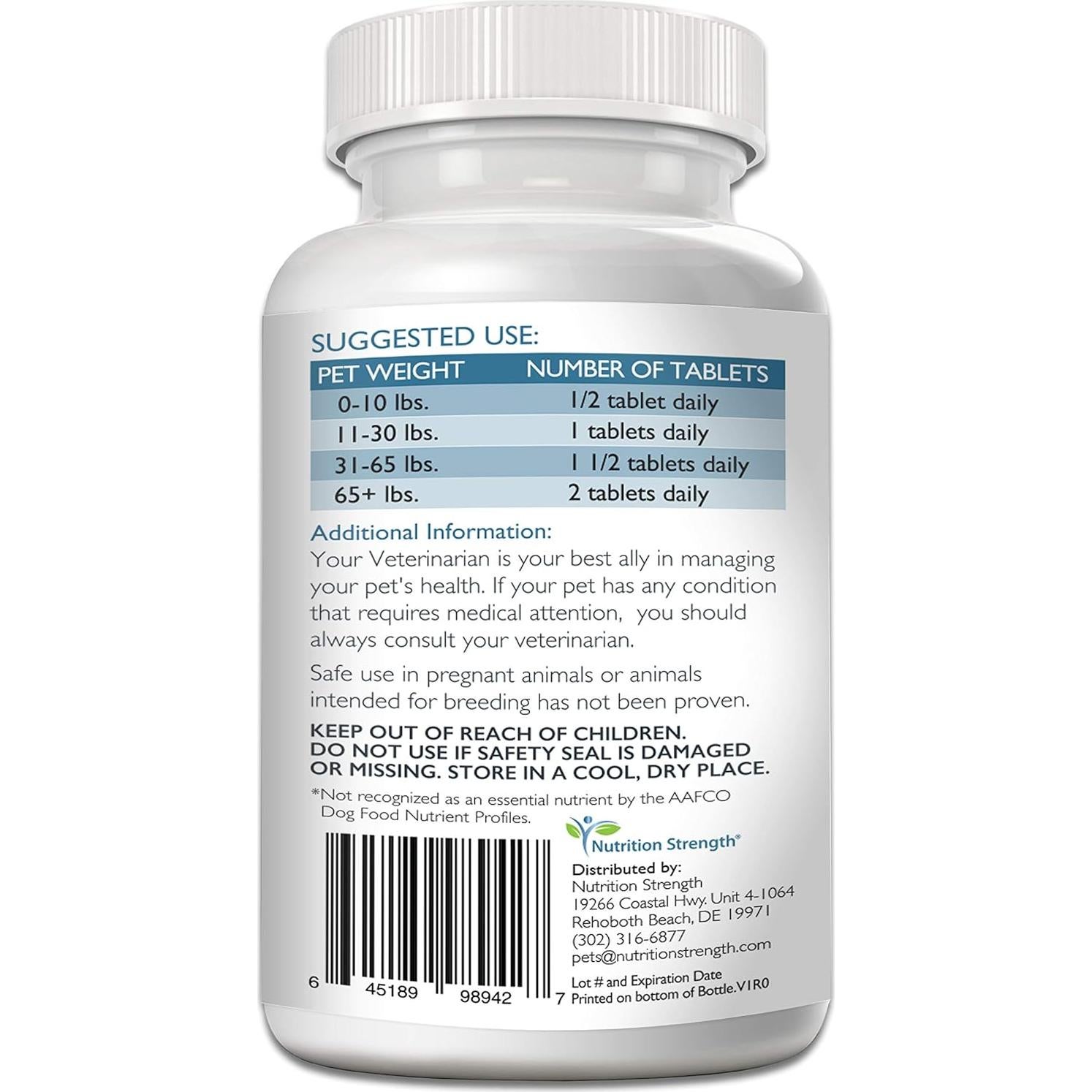 Suplemento ocular para perros Nutrition Strength 120 tabletas