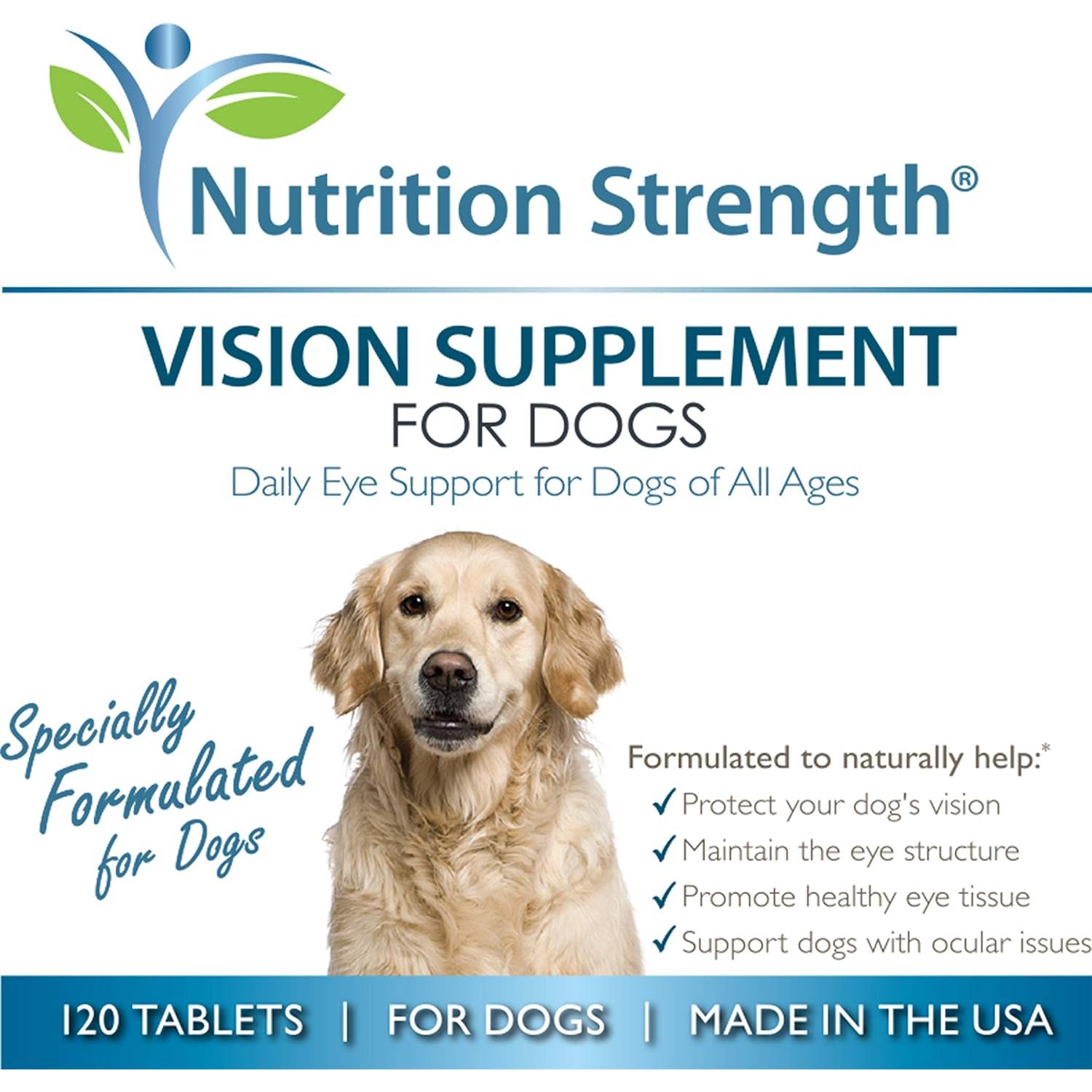 Suplemento ocular para perros Nutrition Strength 120 tabletas